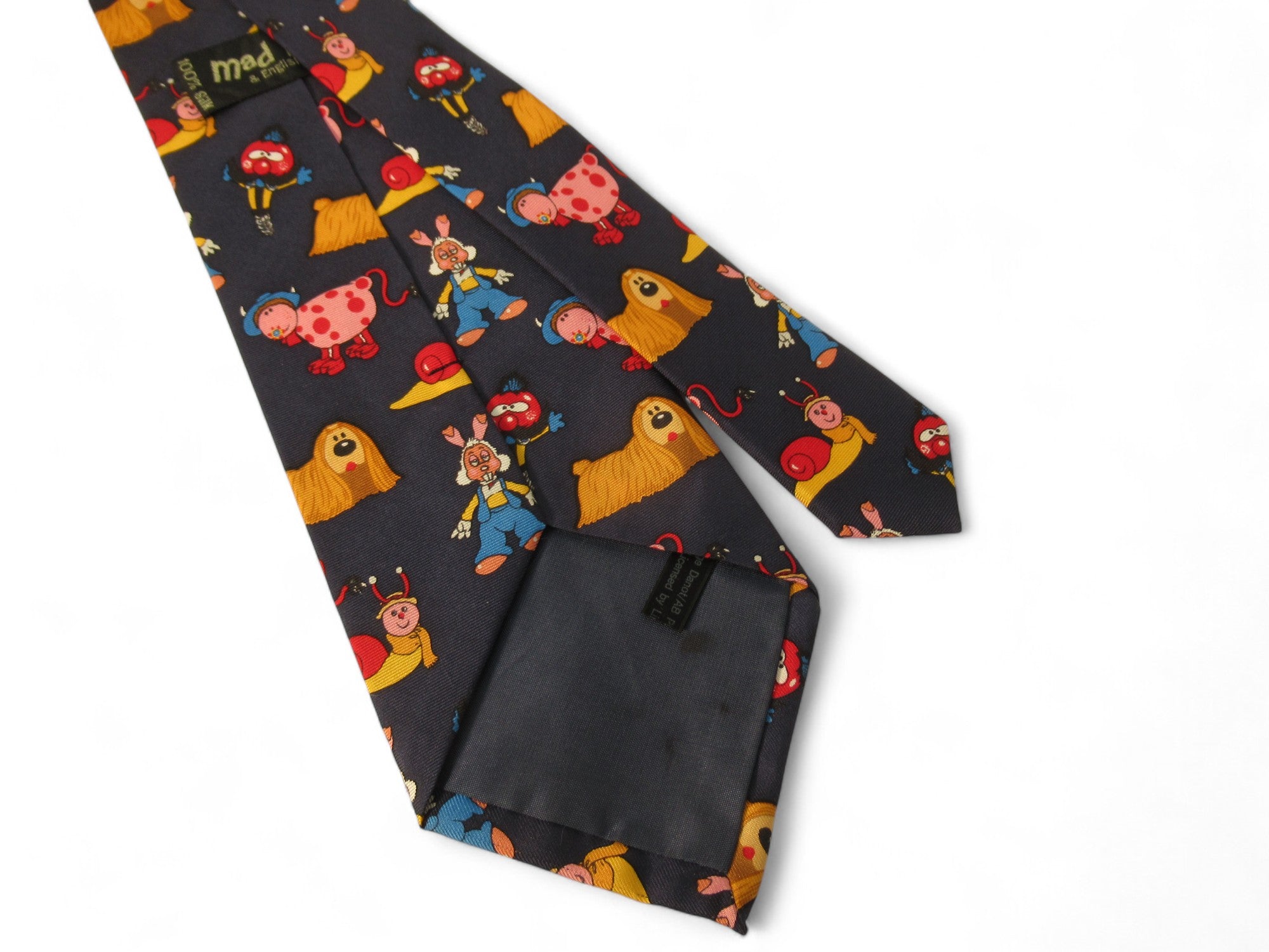 back image for Mad Dog & Englishman Magic Roundabout Silk Tie Menswear | Preloved