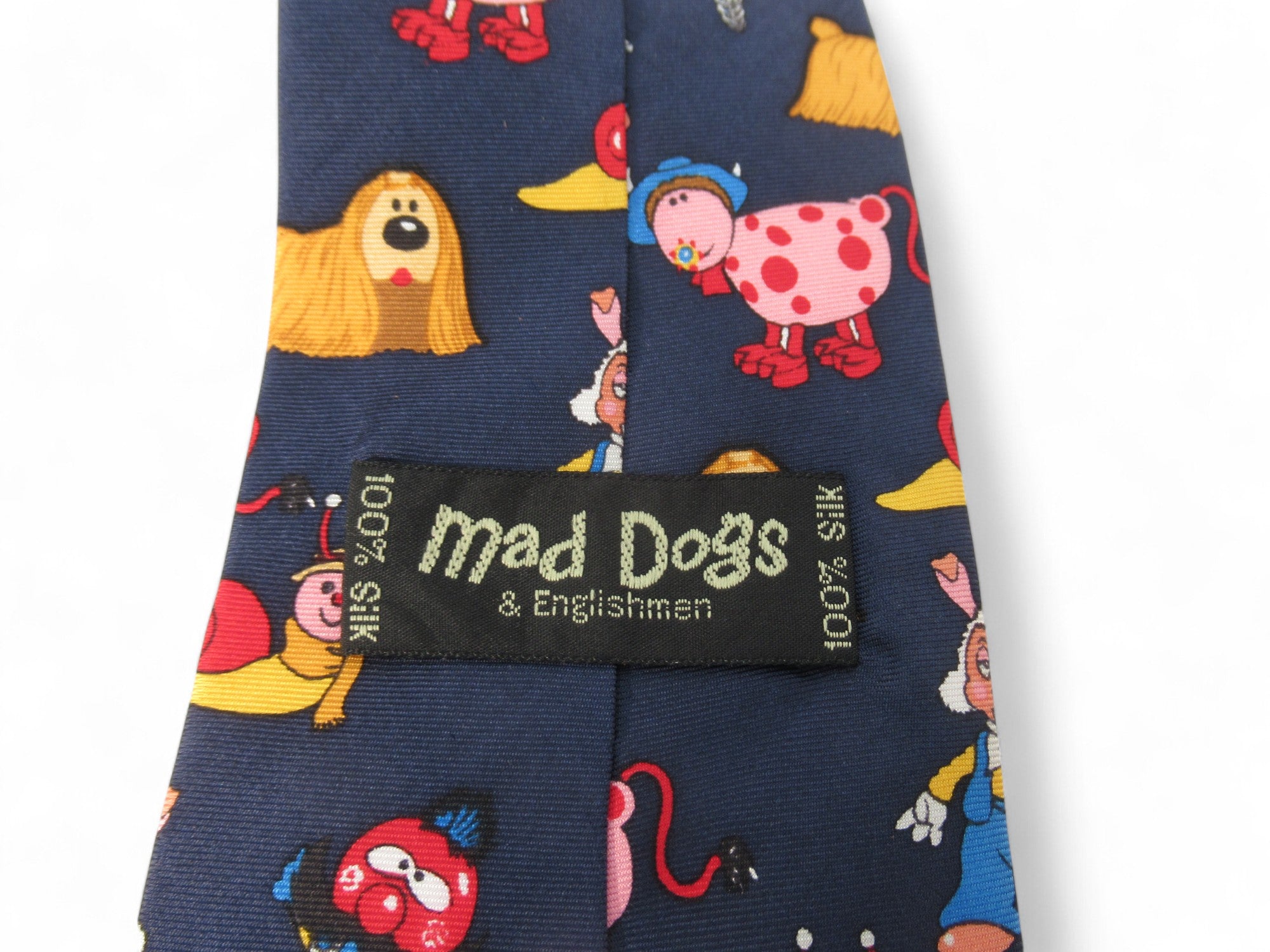 label image for Mad Dog & Englishman Magic Roundabout Silk Tie Menswear | Preloved