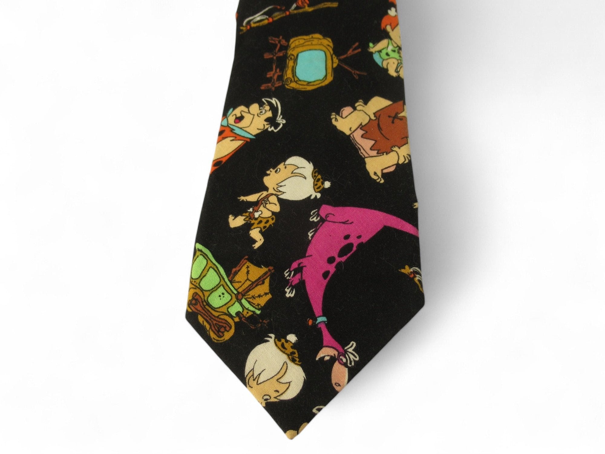 front image for Ralph Martin USA Flintstone Cotton Tie Menswear | Preloved 