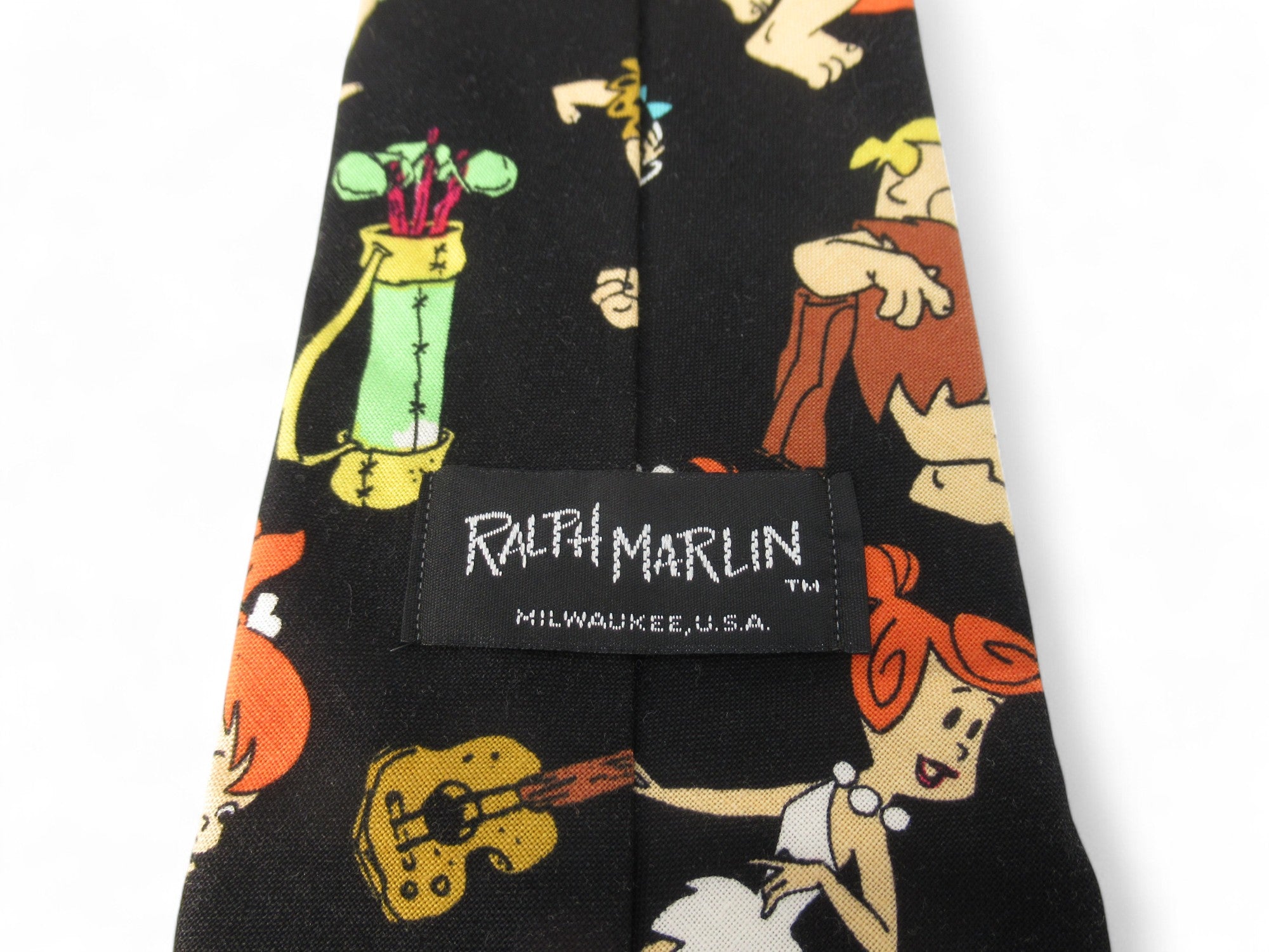 label image for Ralph Martin USA Flintstone Cotton Tie Menswear | Preloved 