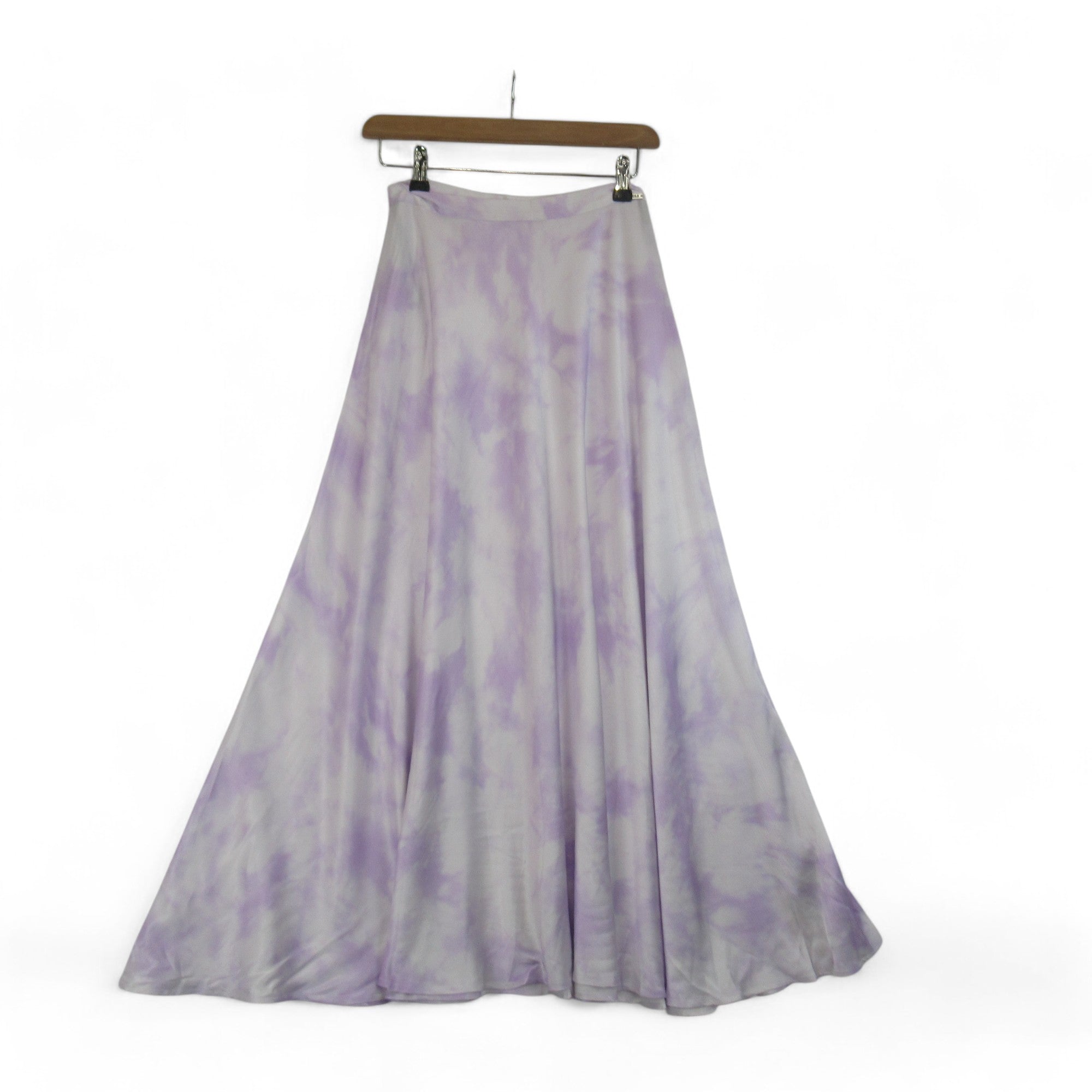 front image for Guess UK 6 Lilac Satin Viscose Skirt Womenswear | Preloved