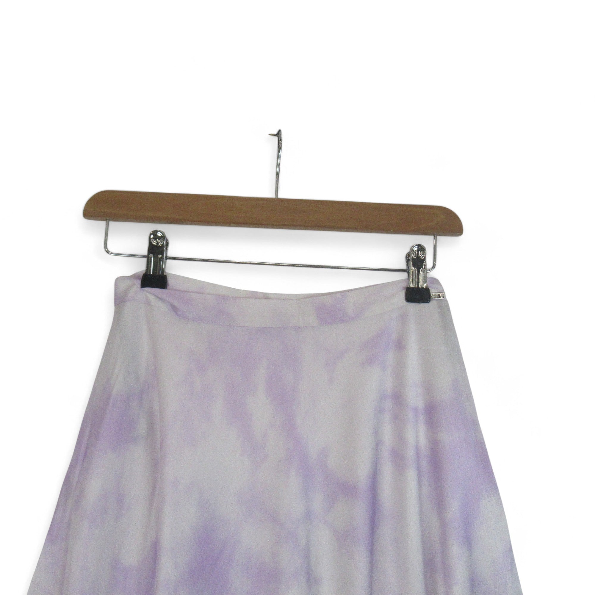 top image for Guess UK 6 Lilac Satin Viscose Skirt Womenswear | Preloved