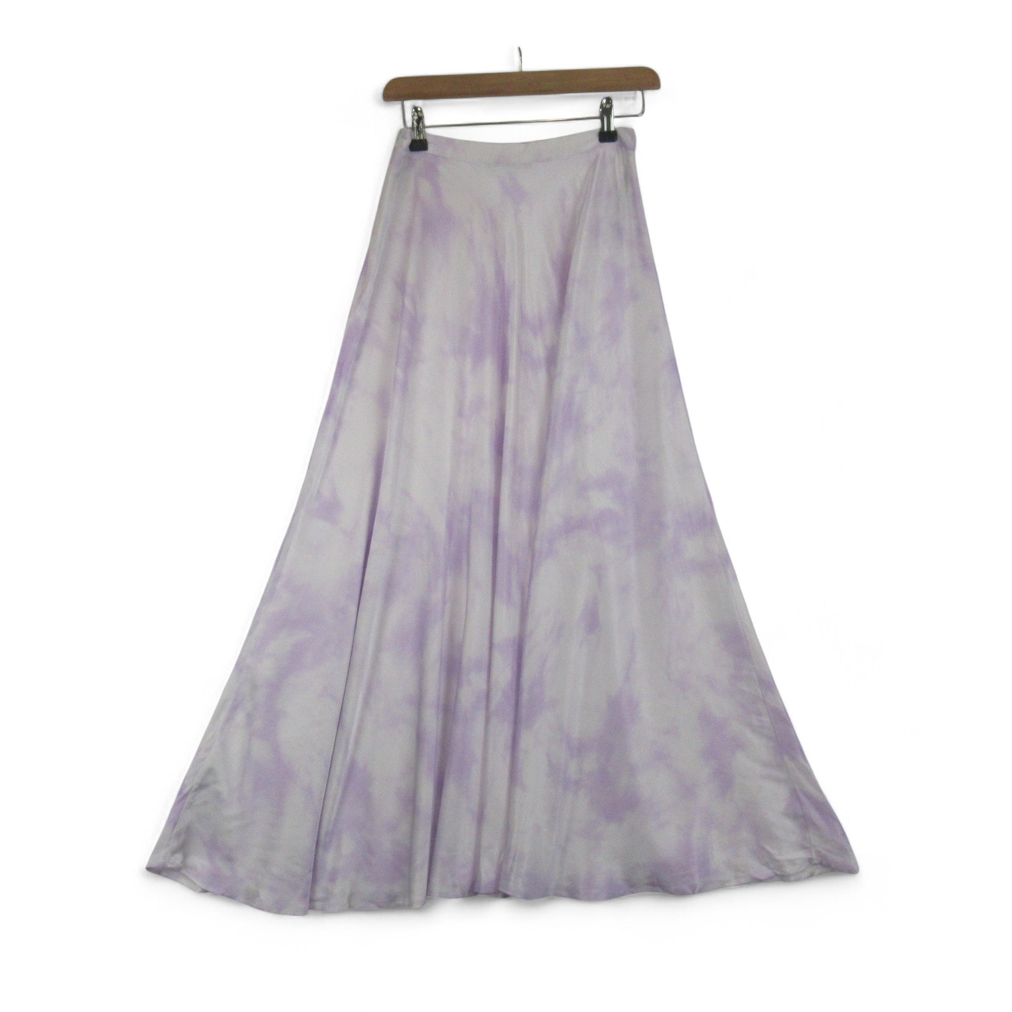 back image for Guess UK 6 Lilac Satin Viscose Skirt Womenswear | Preloved