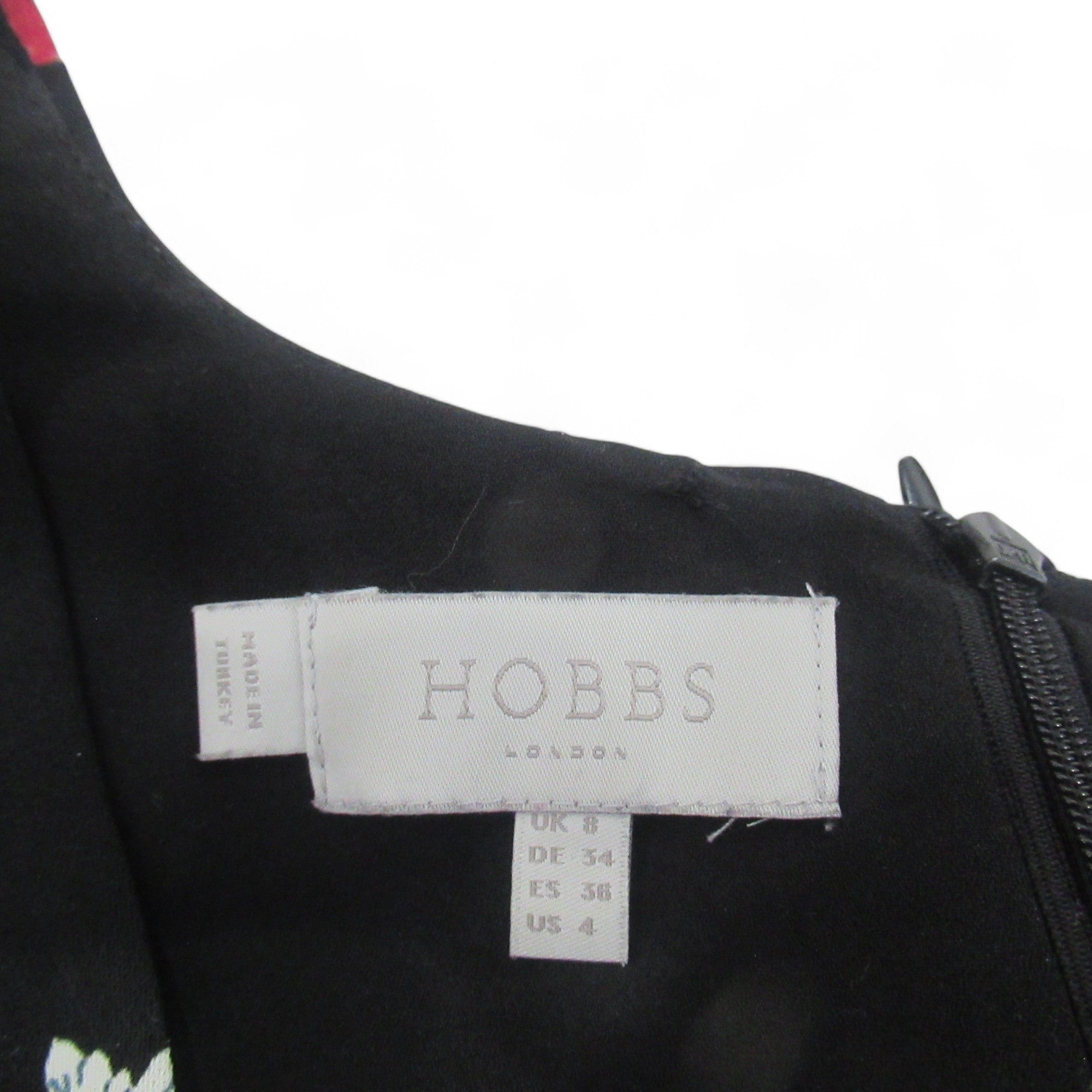 label image for Hobbs UK 8 Black Floral Dress Womenswear | Preloved 