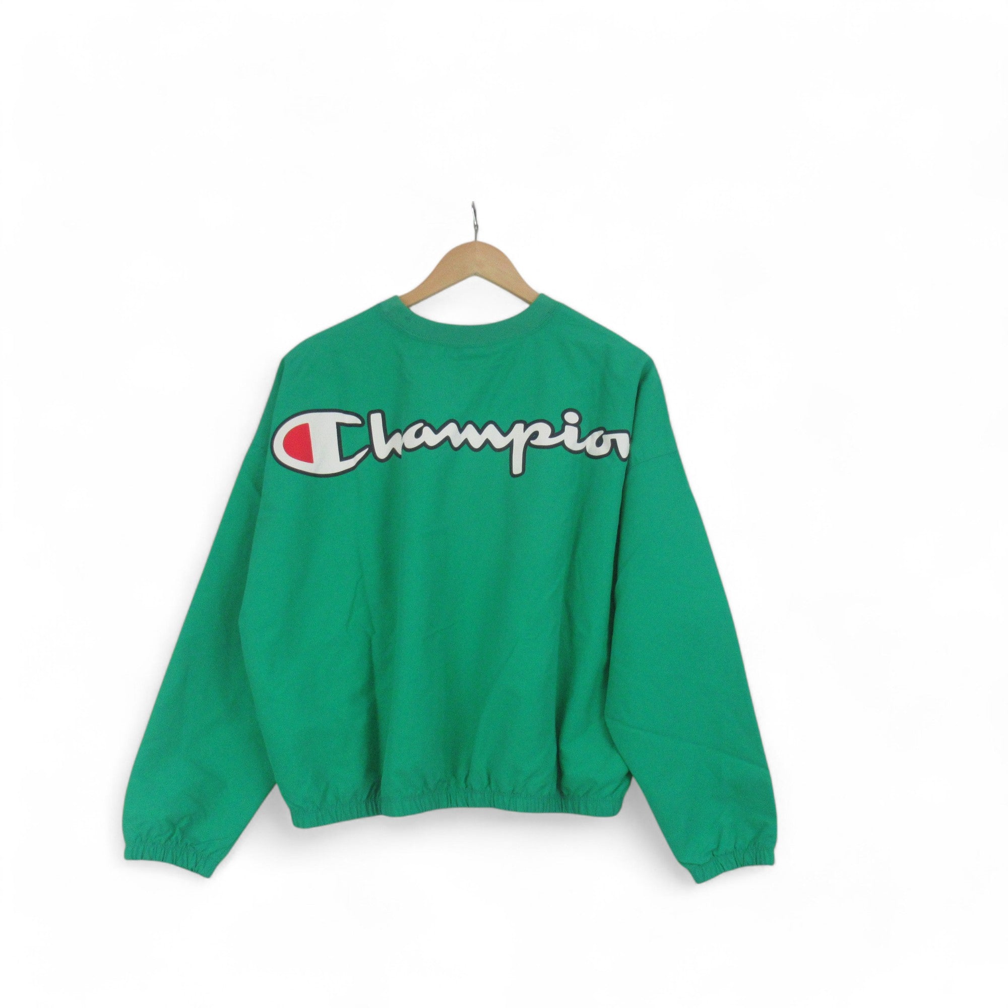 Champion Medium Green Oversized Sweatshirt Top Womenswear Preloved