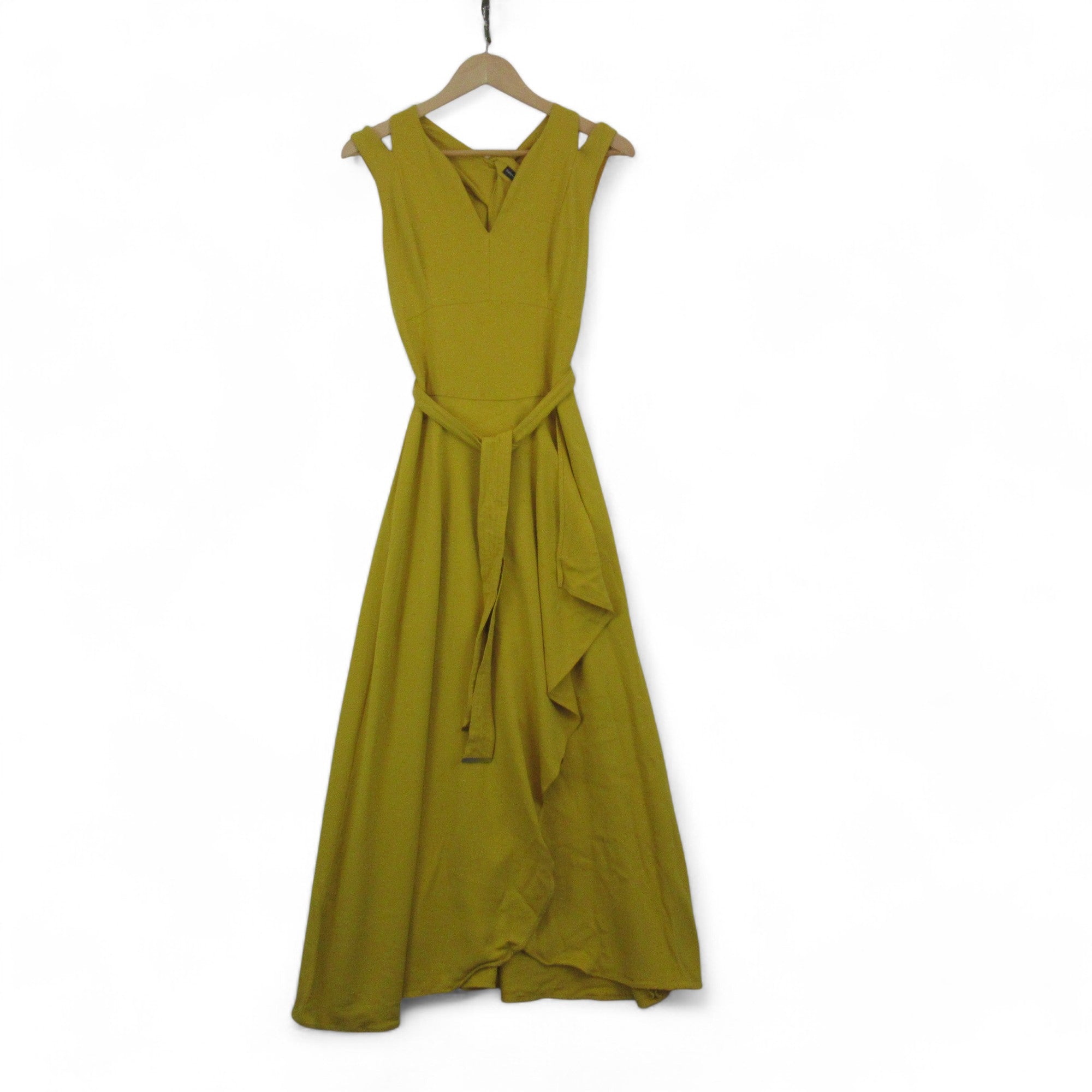 front image for Karen Millen UK 8 Ochre Yellow Dress Womenswear | Preloved