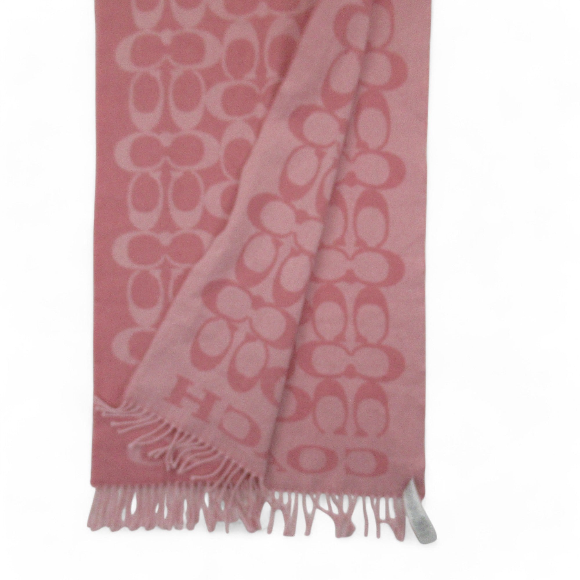 back image for Coach Pink Scarf Wrap Wool Cashmere Womenswear | Preloved