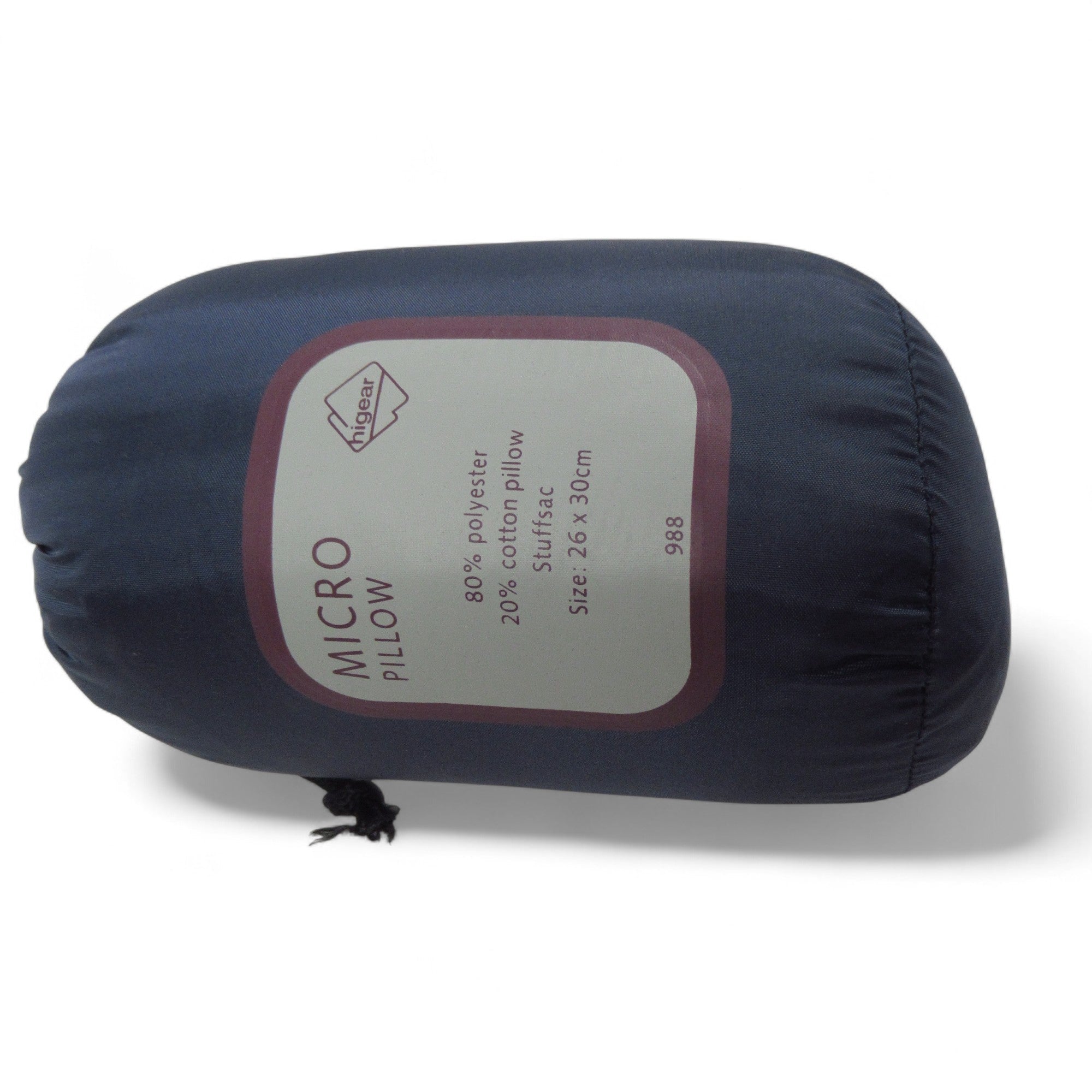 Hi-Gear Micro Fibre Outdoor Travel Pillow 26x30cm StuffSac | Pre-loved