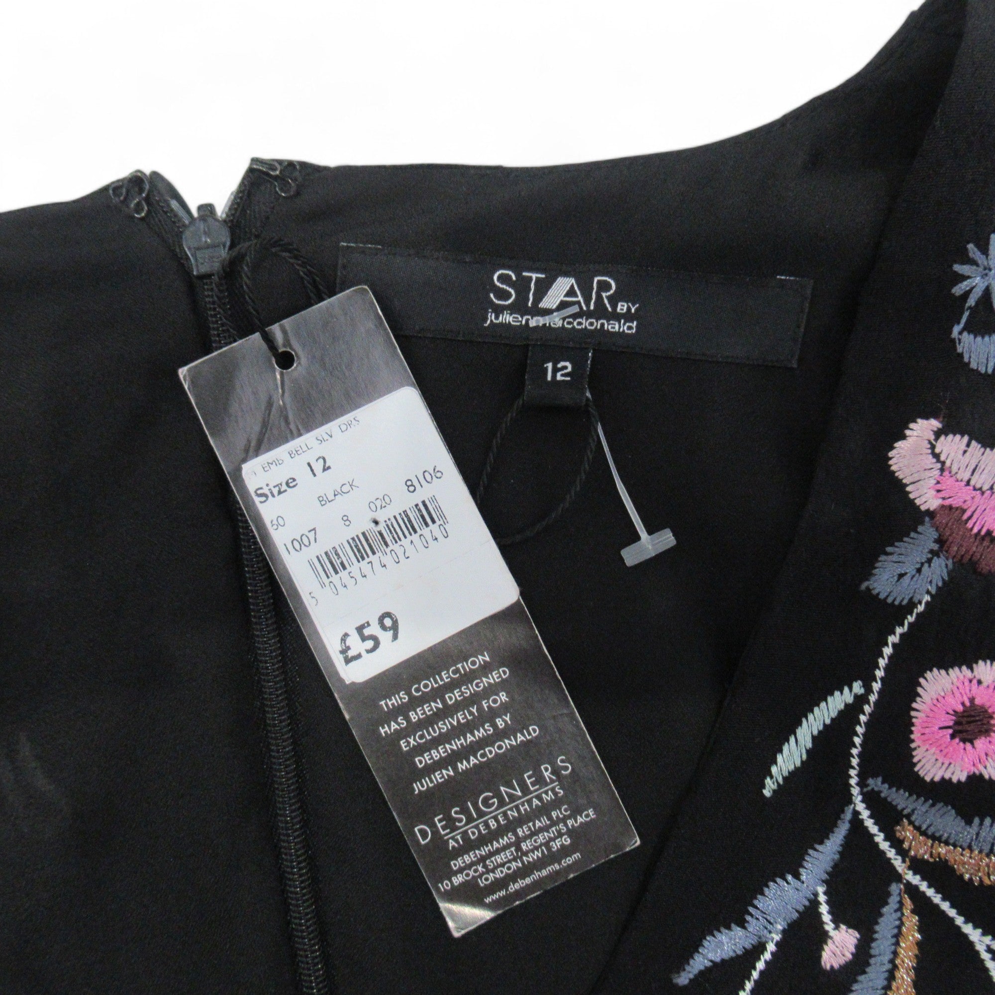 label image for Star By Julien Macdonald UK 12 Black Womenswear | Preloved 