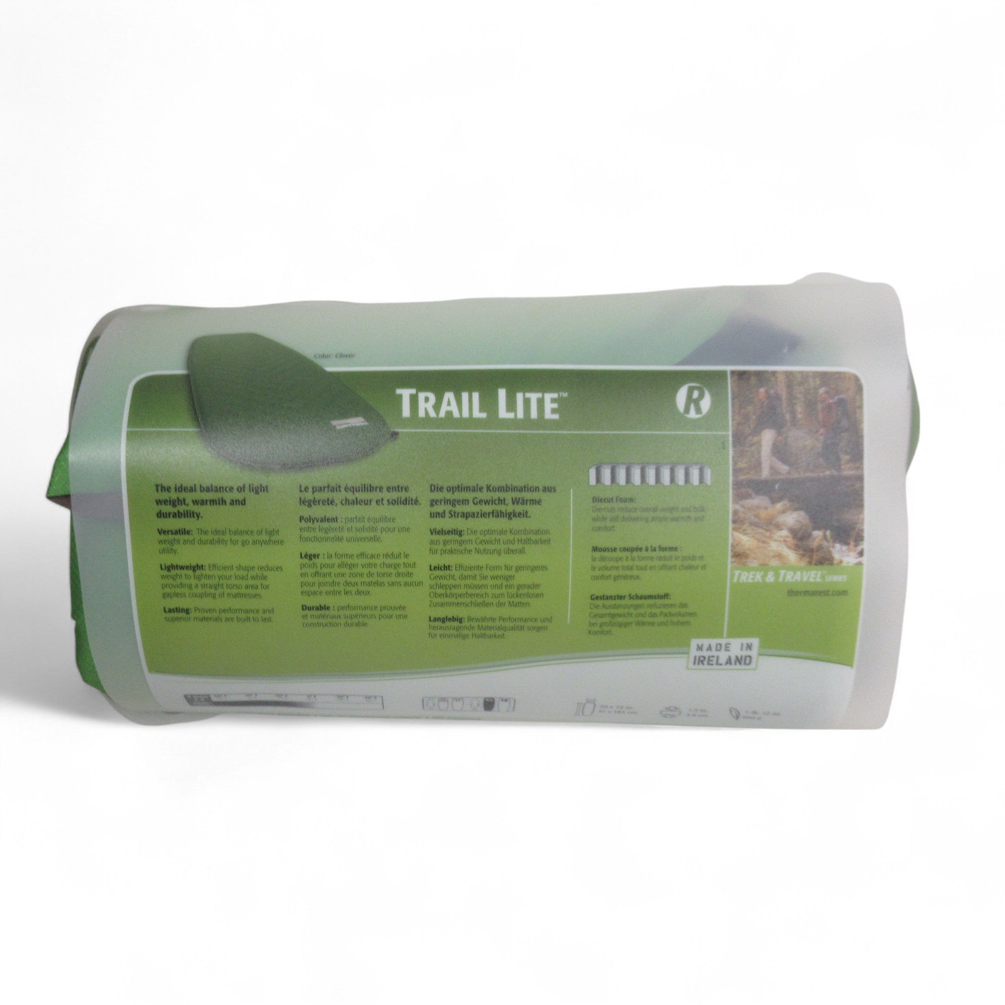 Therm-A-Rest Trail Lite Mattress Green Camping Mat 20x72" | Pre-loved