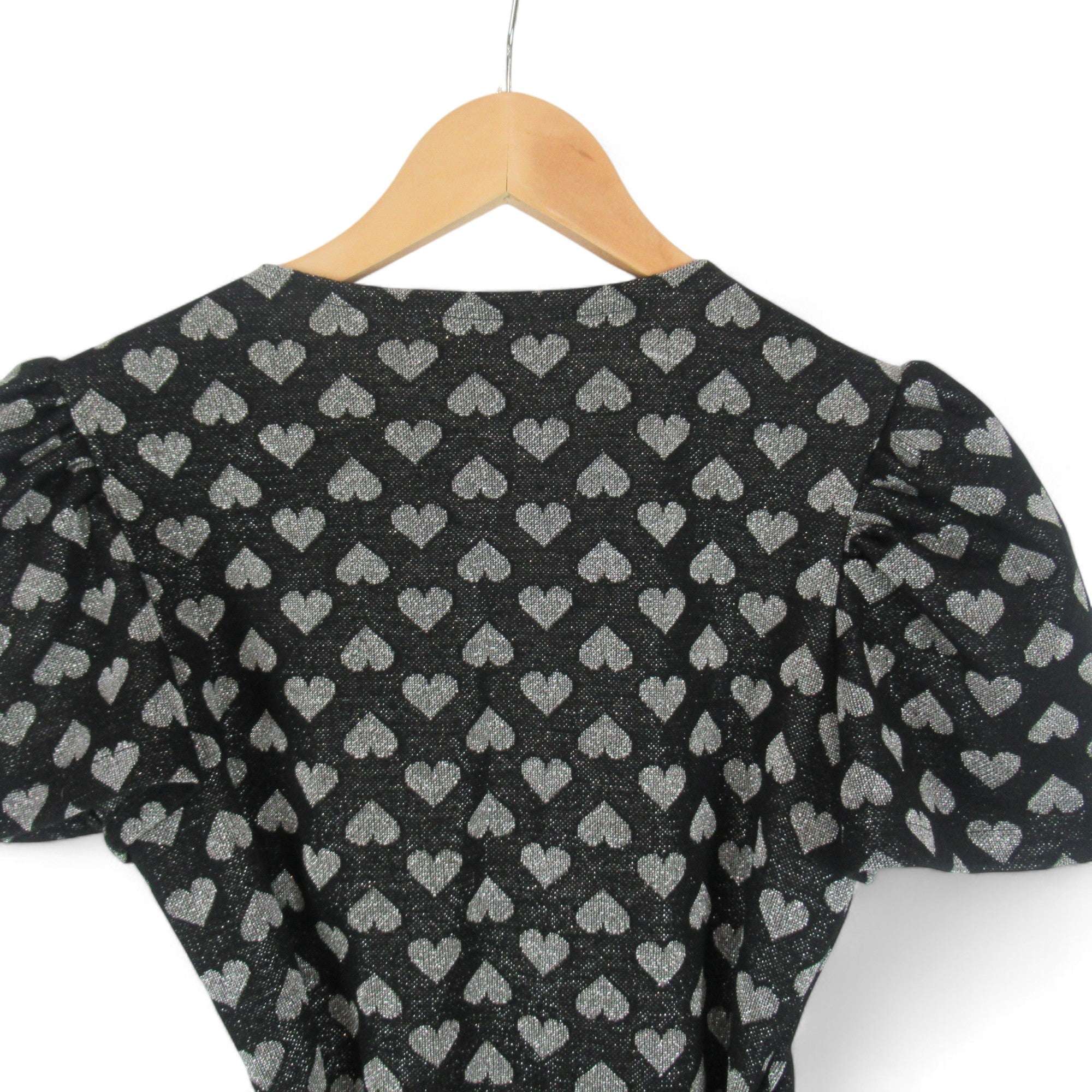 back image for Liberation London Vintage Small Black Silver Top Womenswear | Preloved 