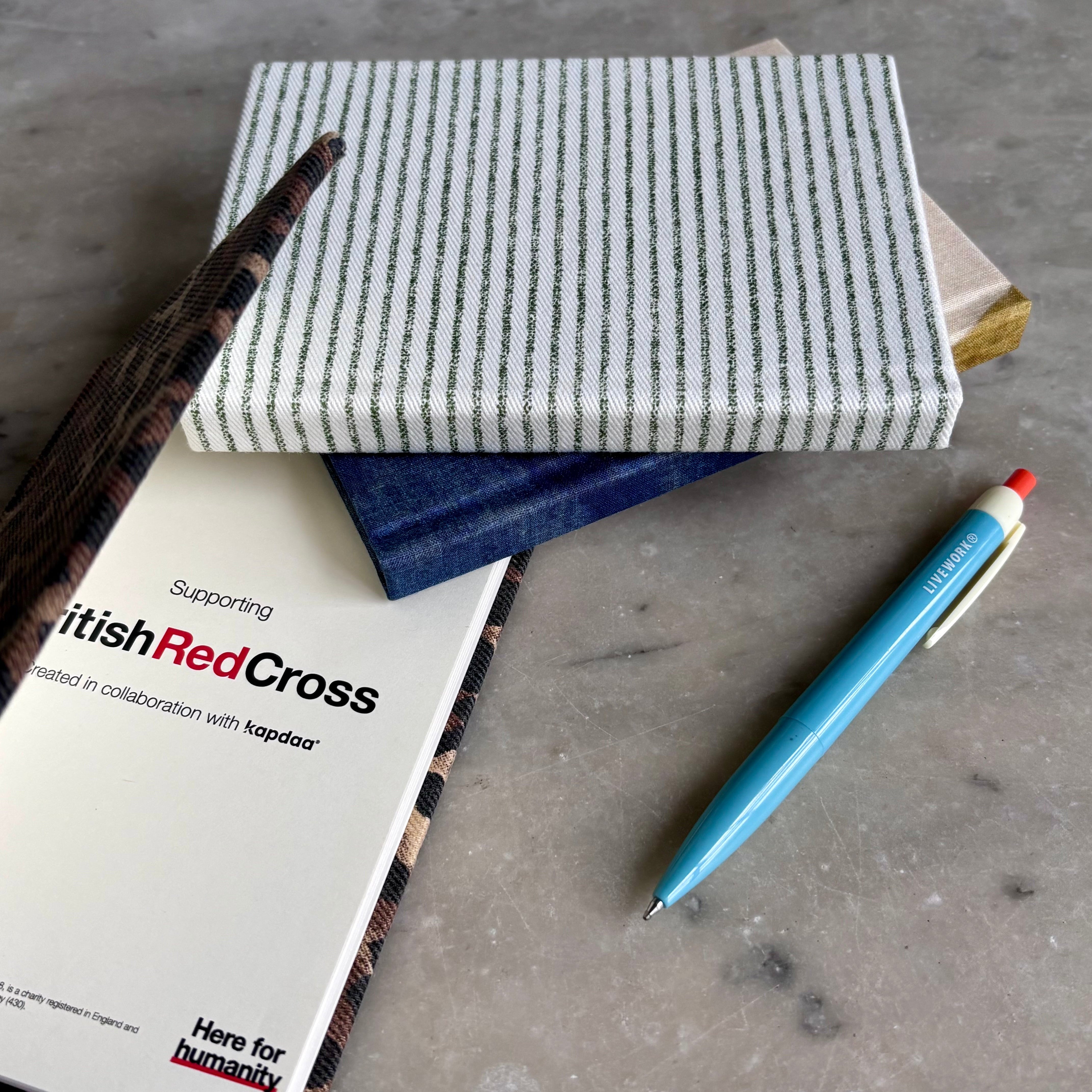 A6 Notebook | Redcross Stitched and Kapdaa