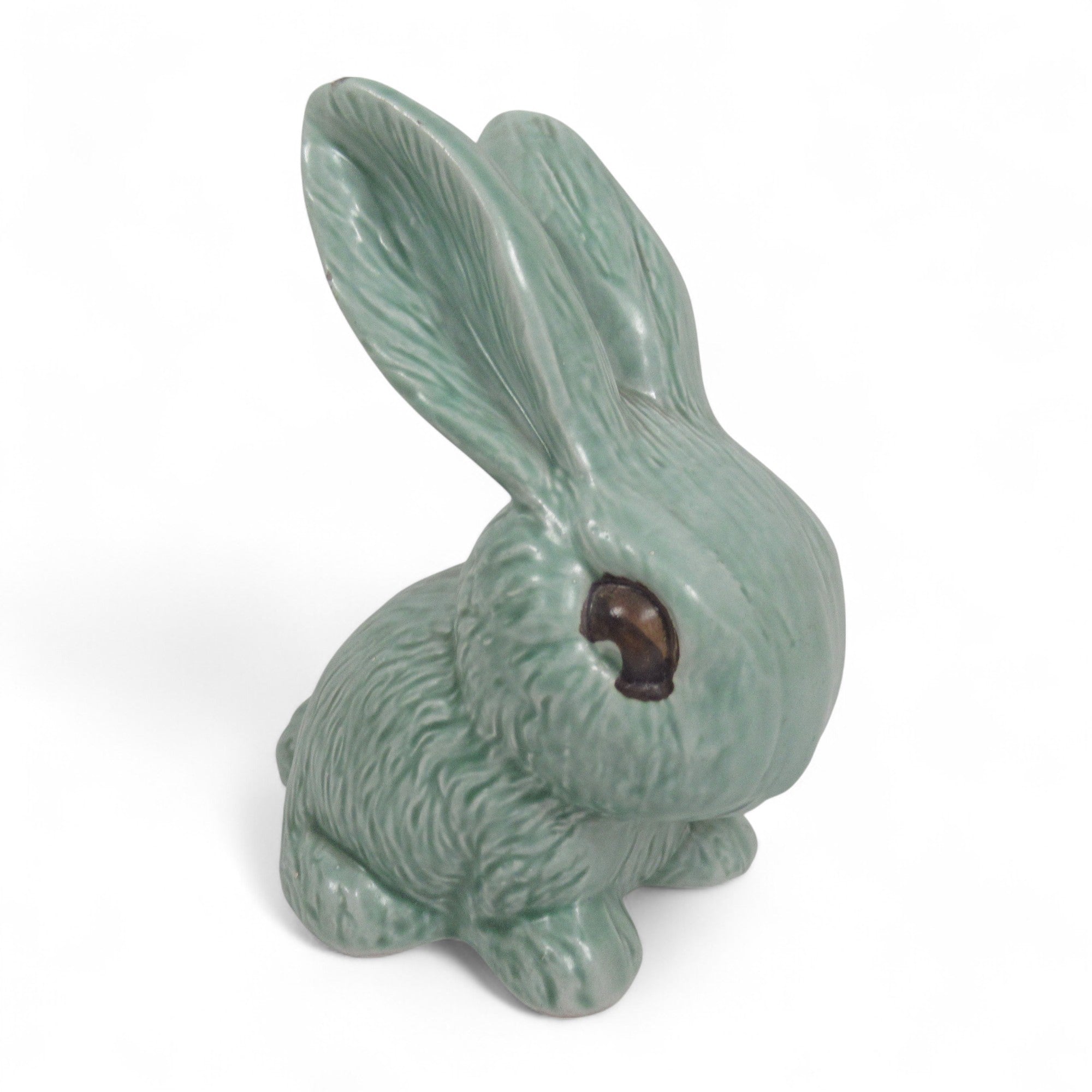 Sylvac Snub Nosed Rabbit 1026 Green Decorative Pottery | Pre-loved