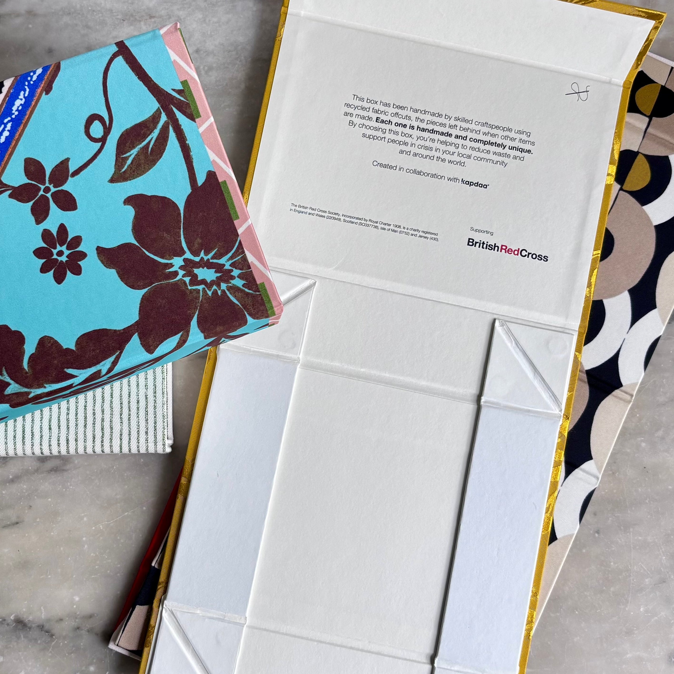 A5 collapsible box | Redcross Stitched and Kapdaa