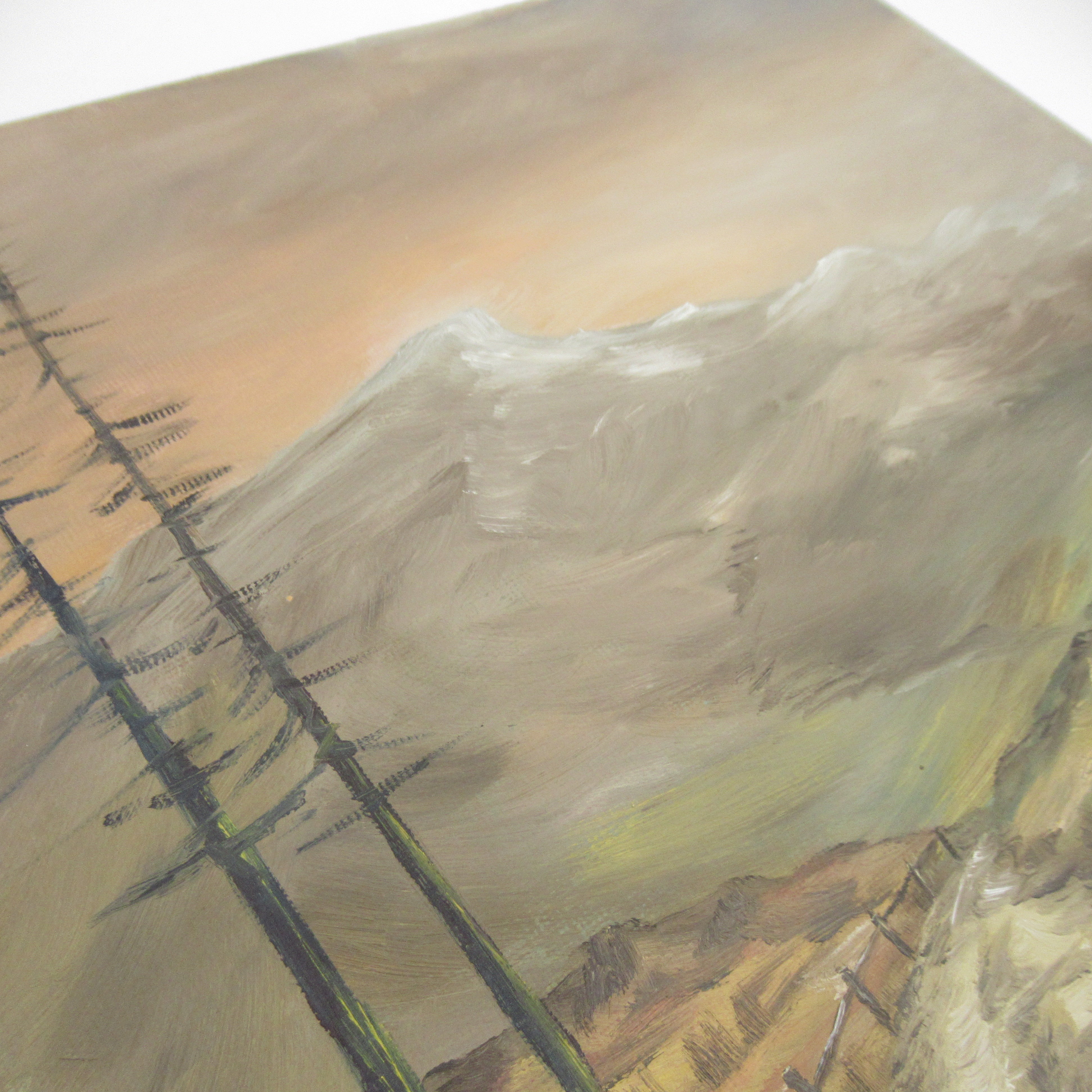 Original Michael Ewart Oil Painting Mountain Landscape | Pre-loved