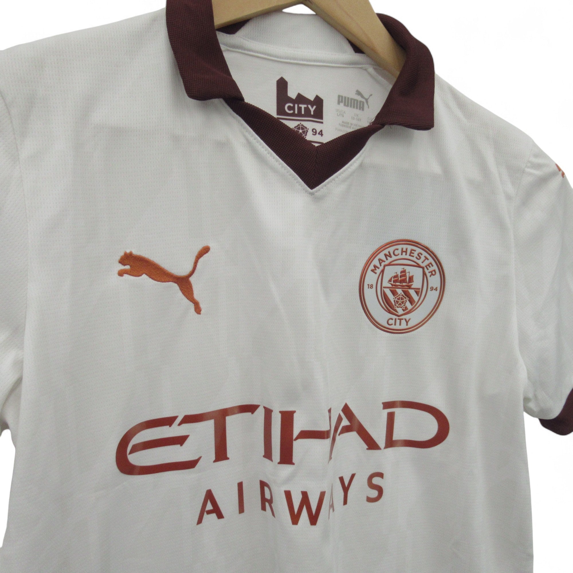 Juniors Manchester City FC Football Shirt 13-14Y UK Top | Pre-loved