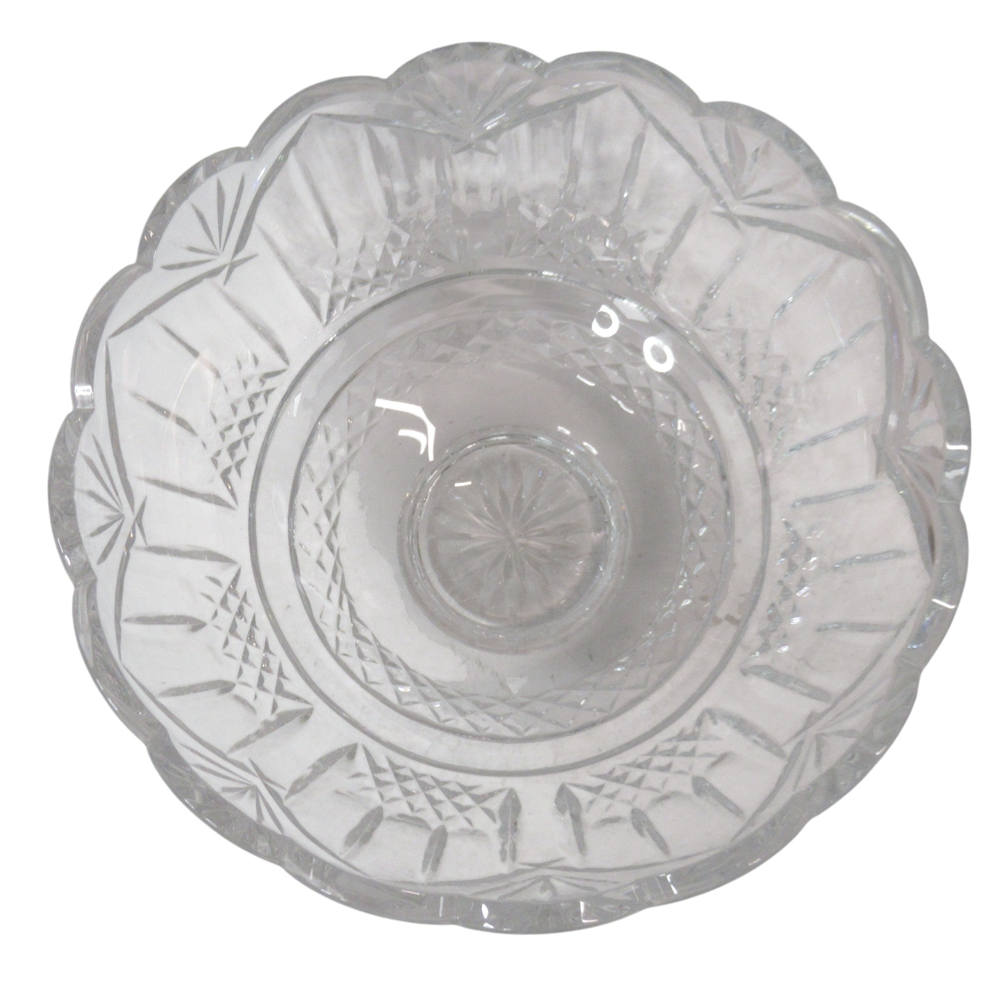 Top image of Waterford Crystal Wishing Well Bowl Cut Glass Irish 25cm