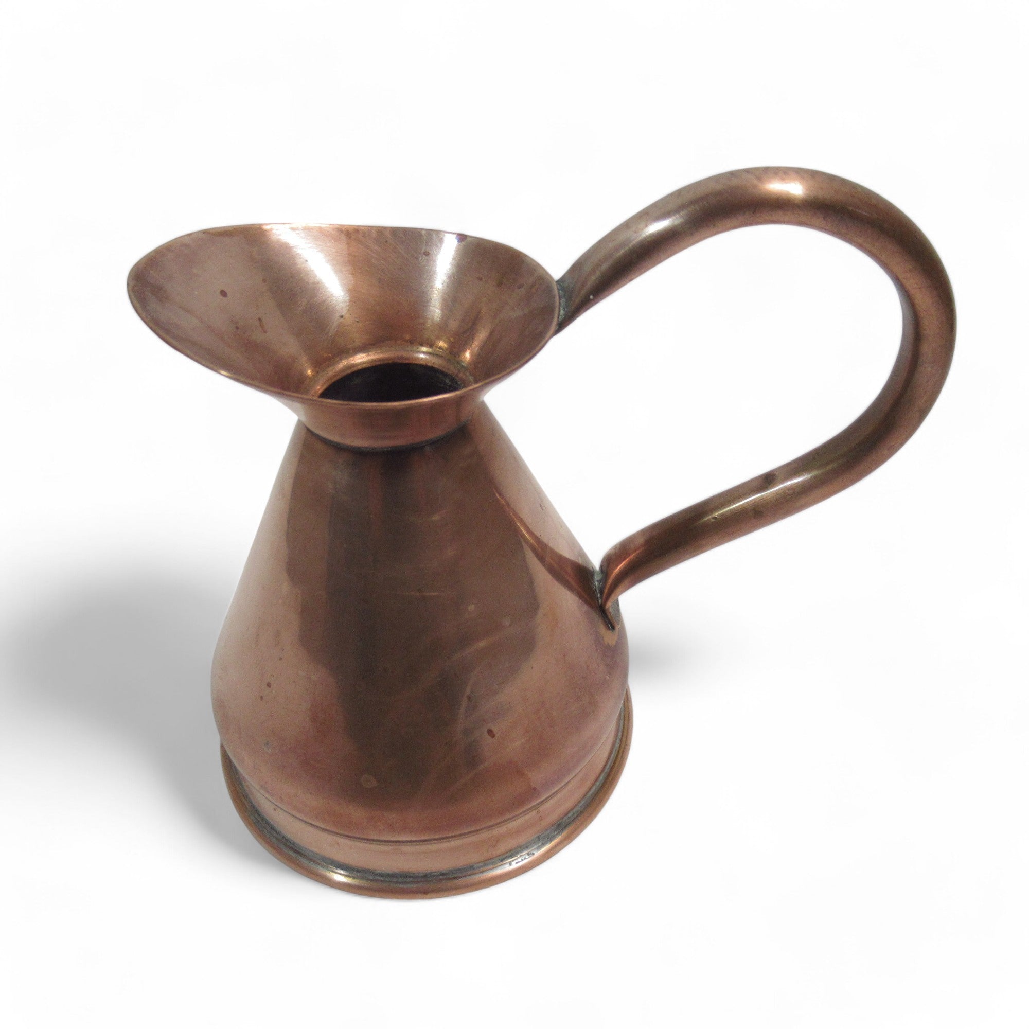 Front side image of Copper Pitcher Jug Handled Vintage Small 5cm Unbranded