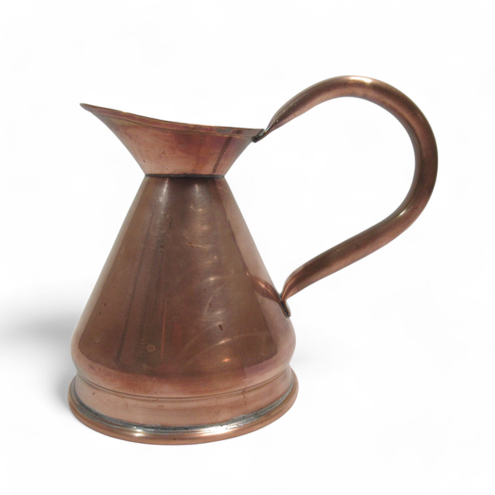 Side image of Copper Pitcher Jug Handled Vintage Small 5cm Unbranded