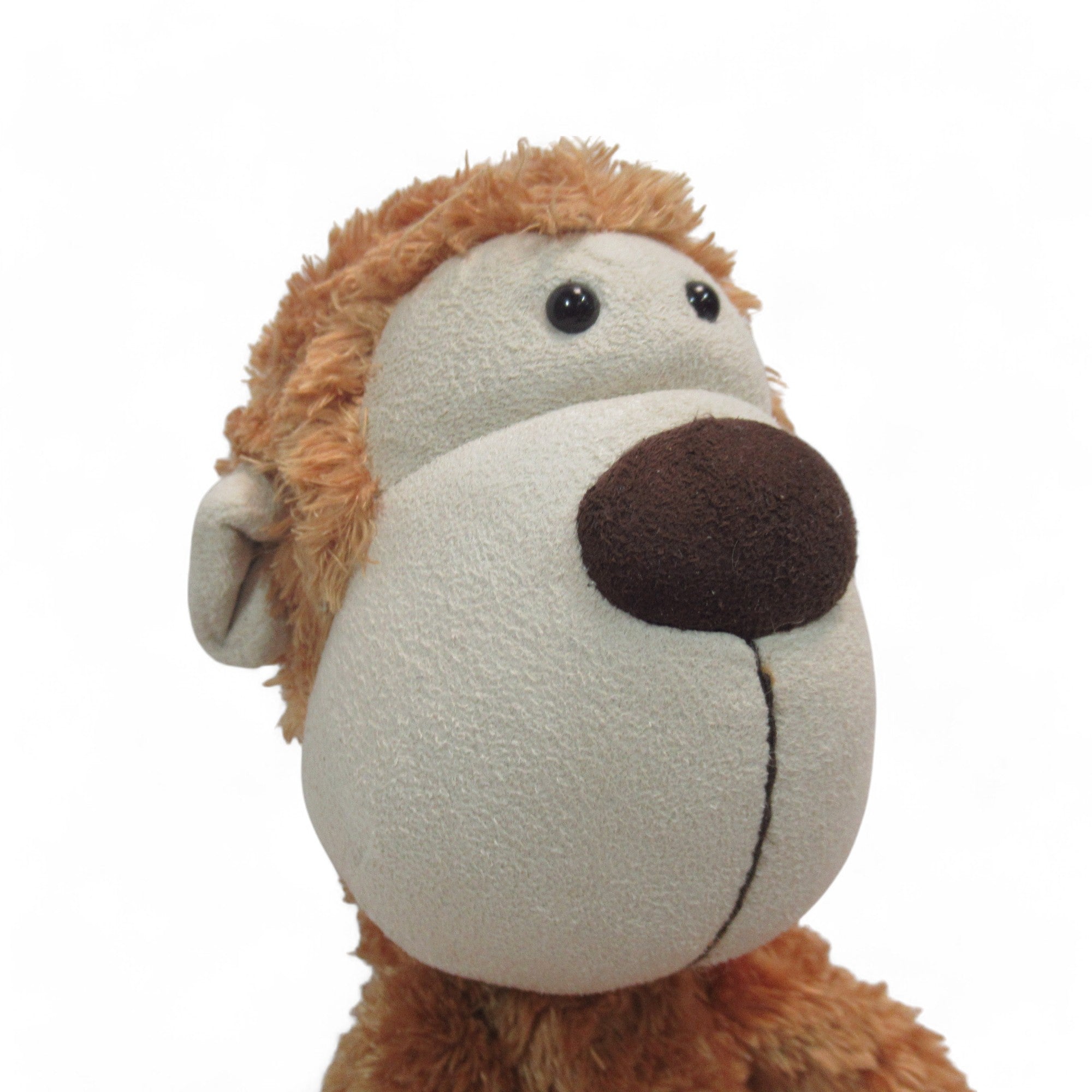 Close up image of Jellycat Doolally Monkey Plush Soft Toy 15" Brown Retired