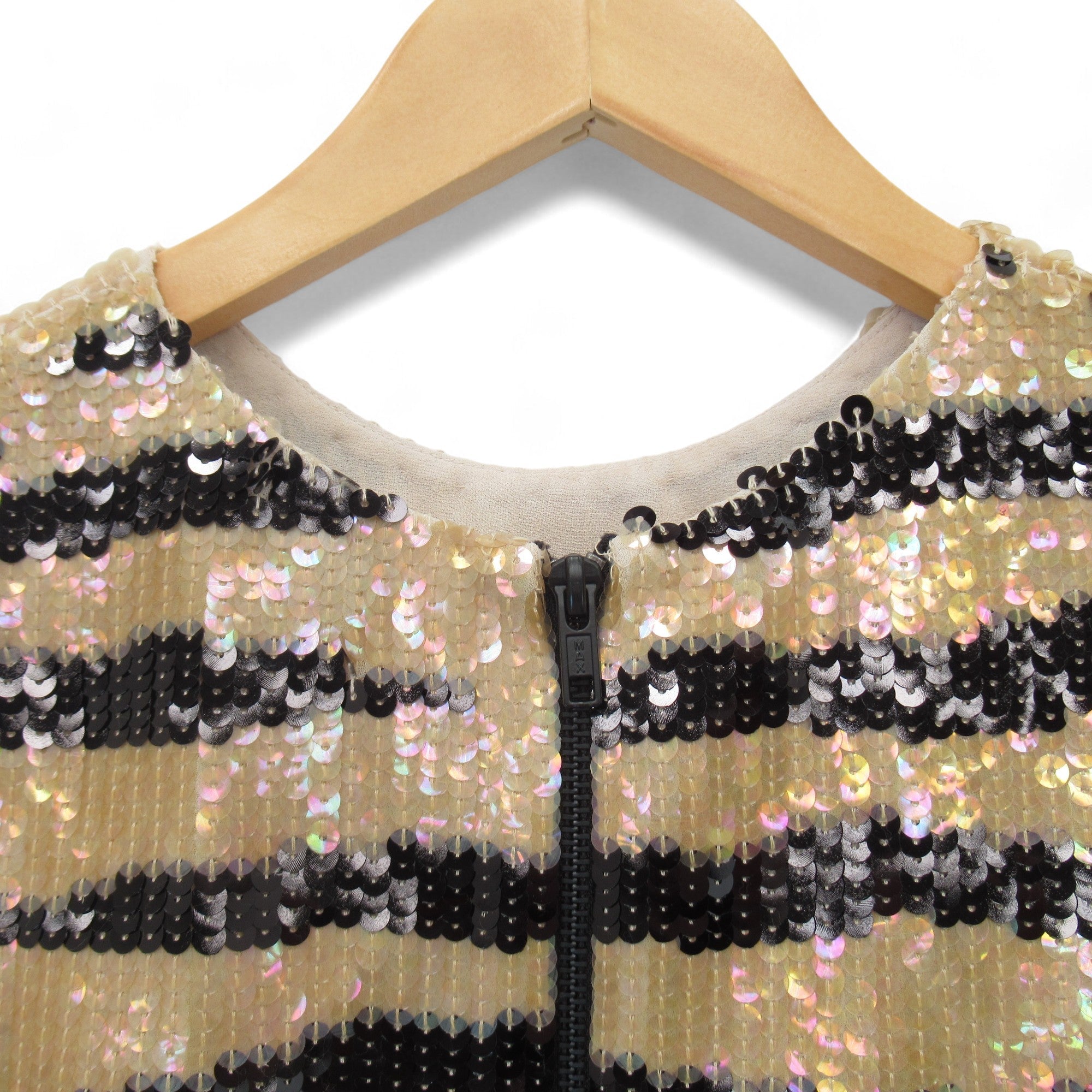 Close up back image for Topshop UK 10 Multicoloured Cropped Top Womenswear 