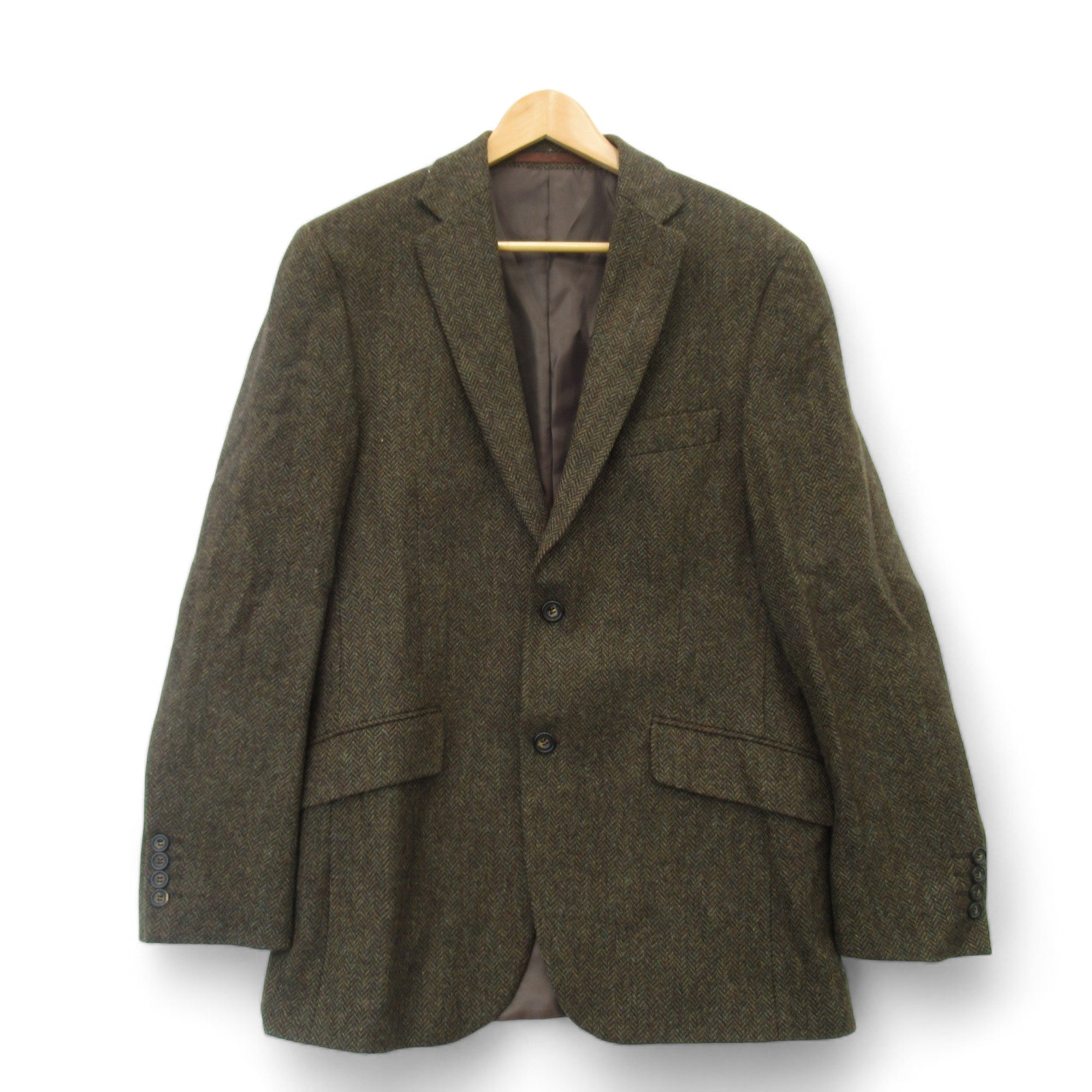 Front image for Marks & Spencer Green 38 Medium Blazer Jacket Menswear