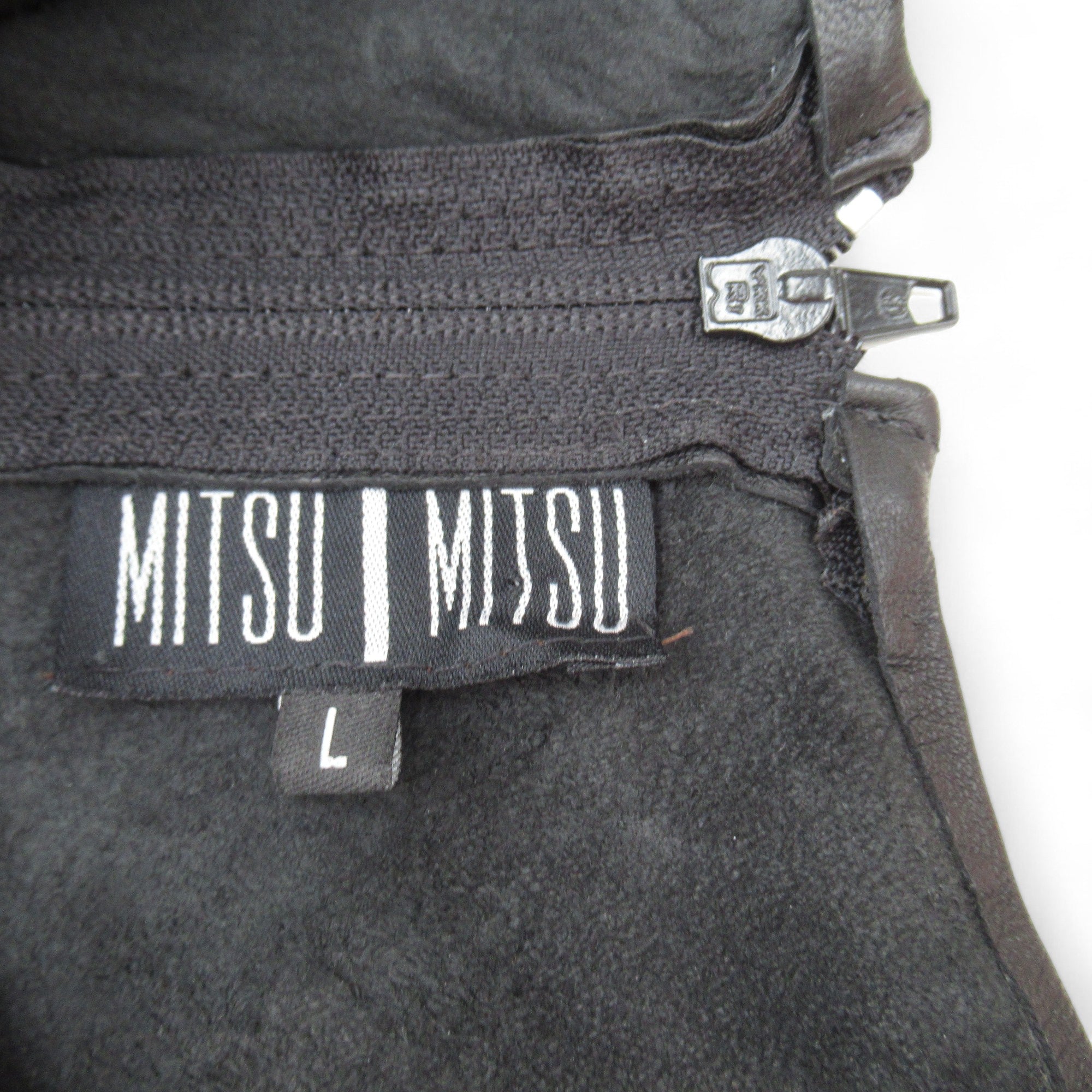 Brand label image for Mitsu Large Black Leather Bodice Womenswear | Preloved