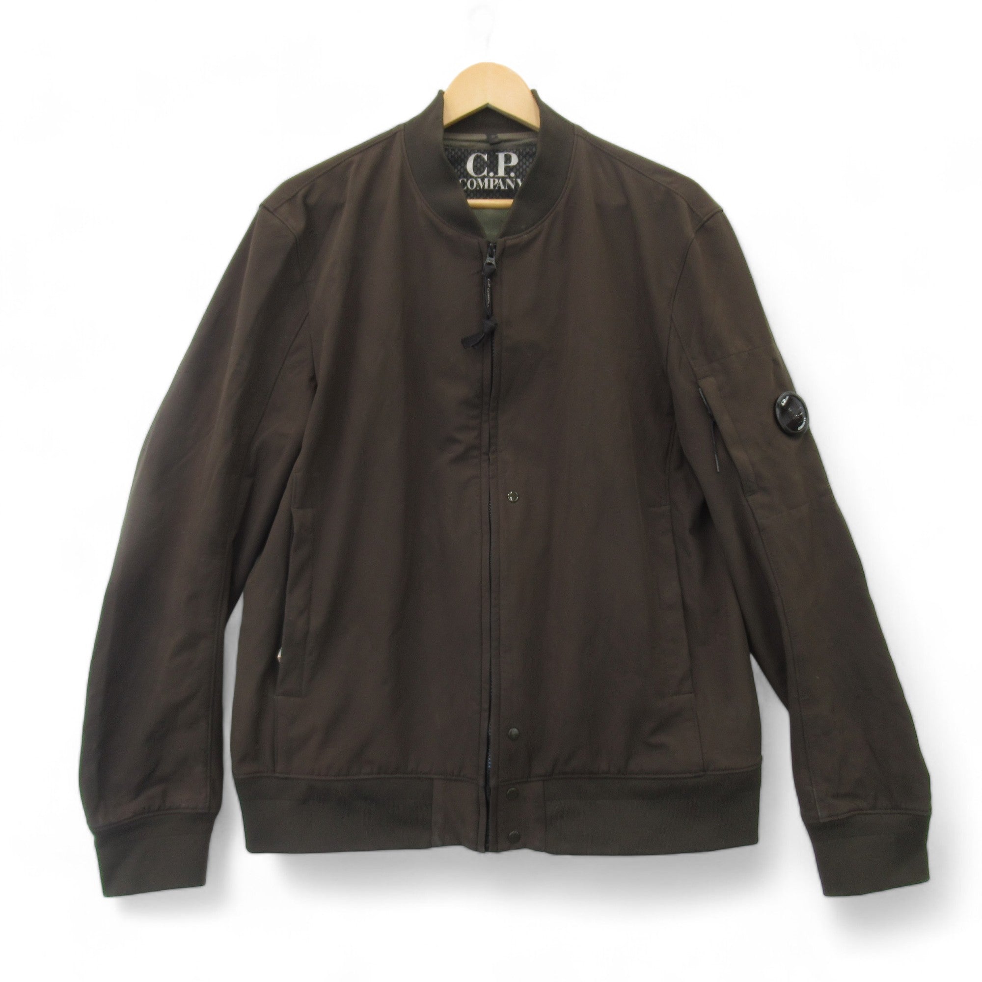 Front image for CP Company XL Khaki Bomber Jacket Menswear | Preloved 