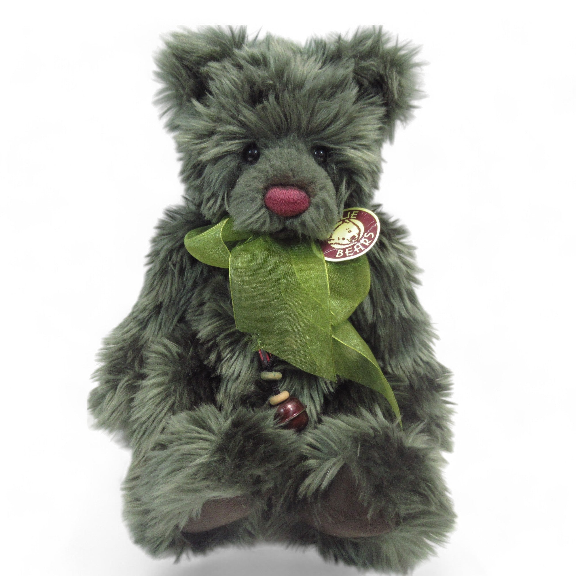 Front image of Charlie Bears Ivy Green Collectable Bear 30cm