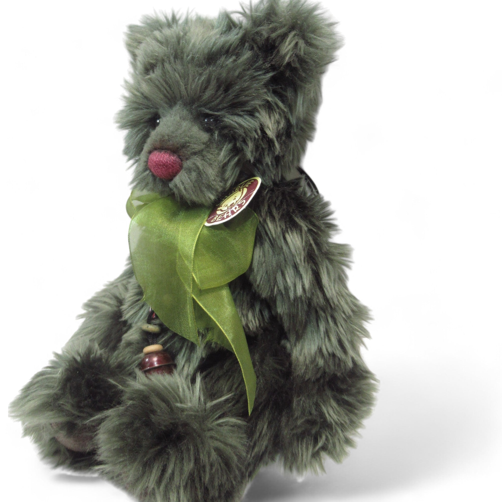 Side right image of Charlie Bears Ivy Green Collectable Bear 30cm