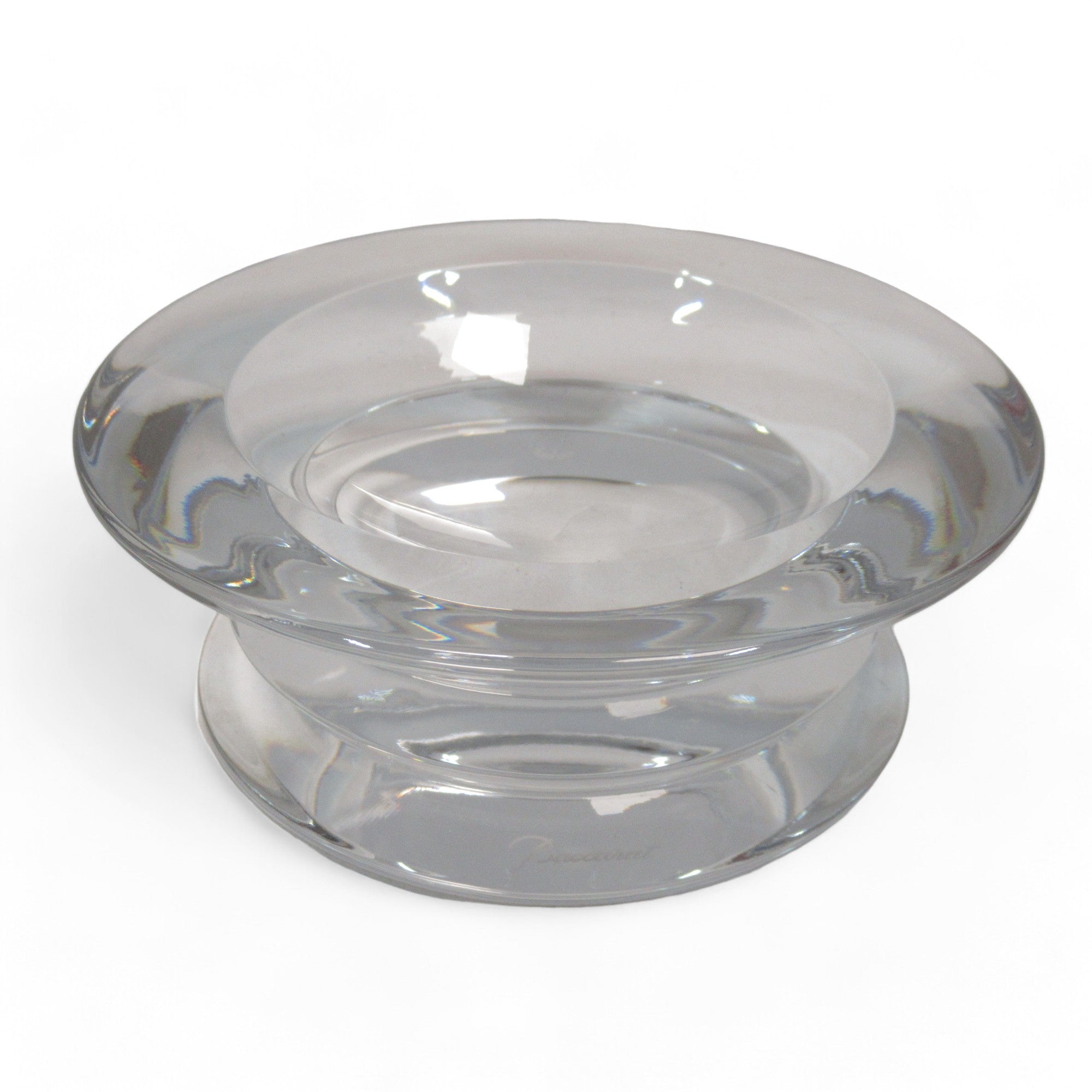 Side image of Baccarat Crystal Glass Bowl Boxed Clear Boxed