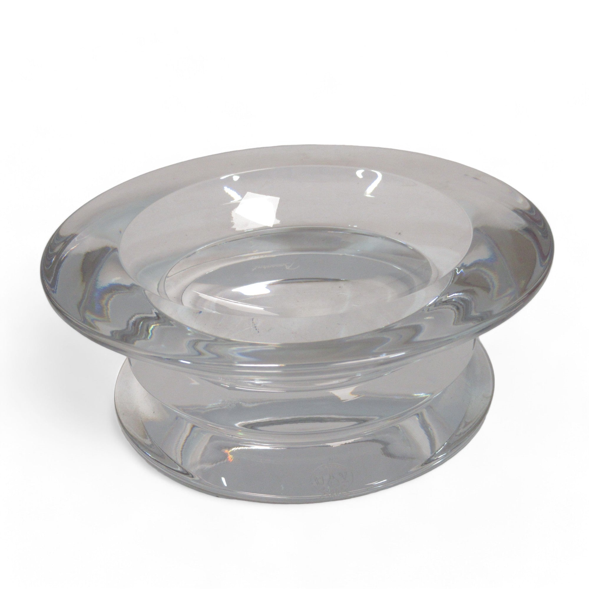 Side edge image of Baccarat Crystal Glass Bowl Boxed Clear Boxed