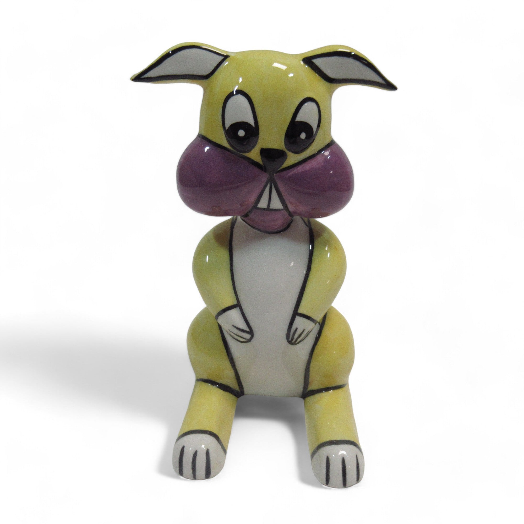 Front image of Buck the Rabbit Figurine by Lorna Bailey Ceramic