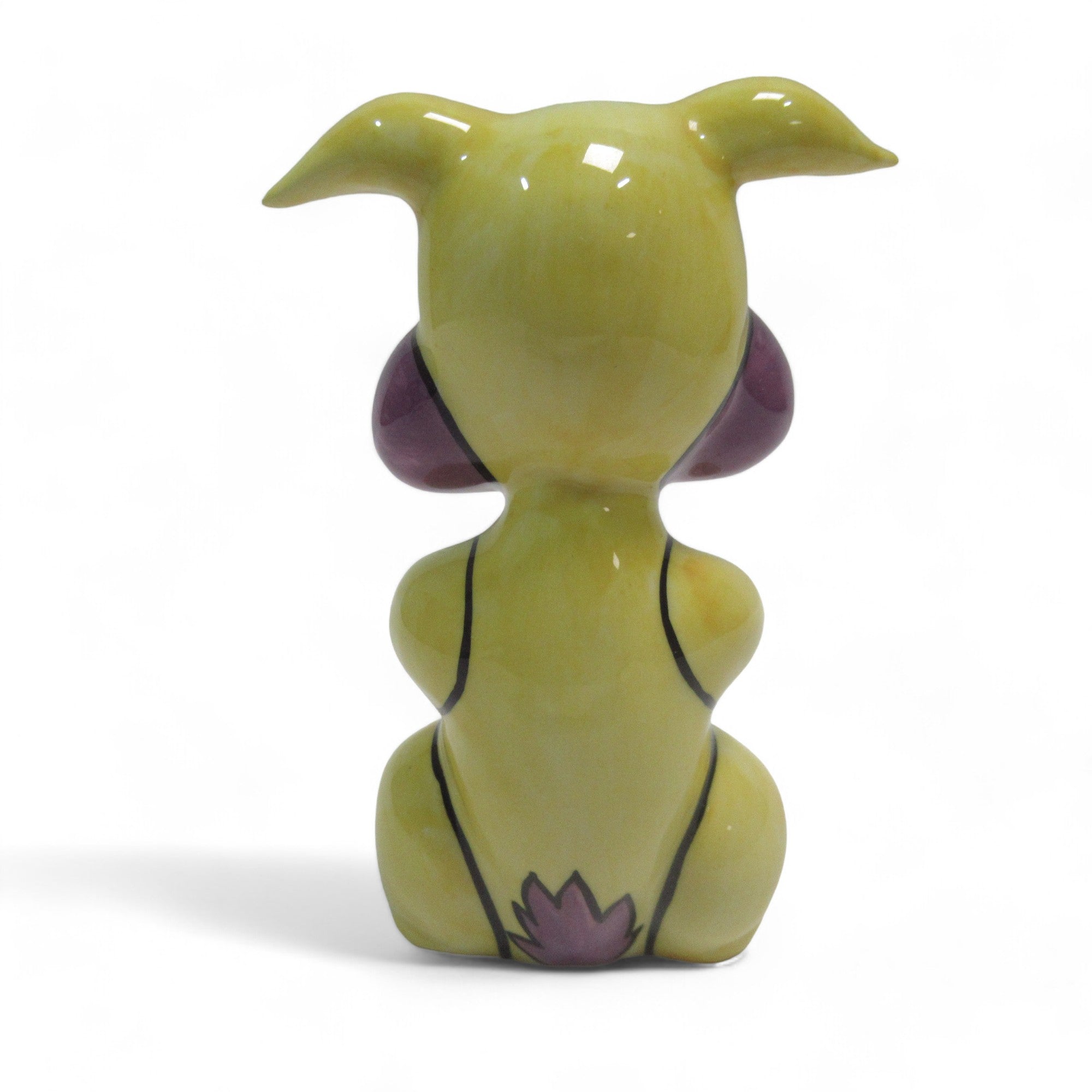 Rear image of Buck the Rabbit Figurine by Lorna Bailey Ceramic