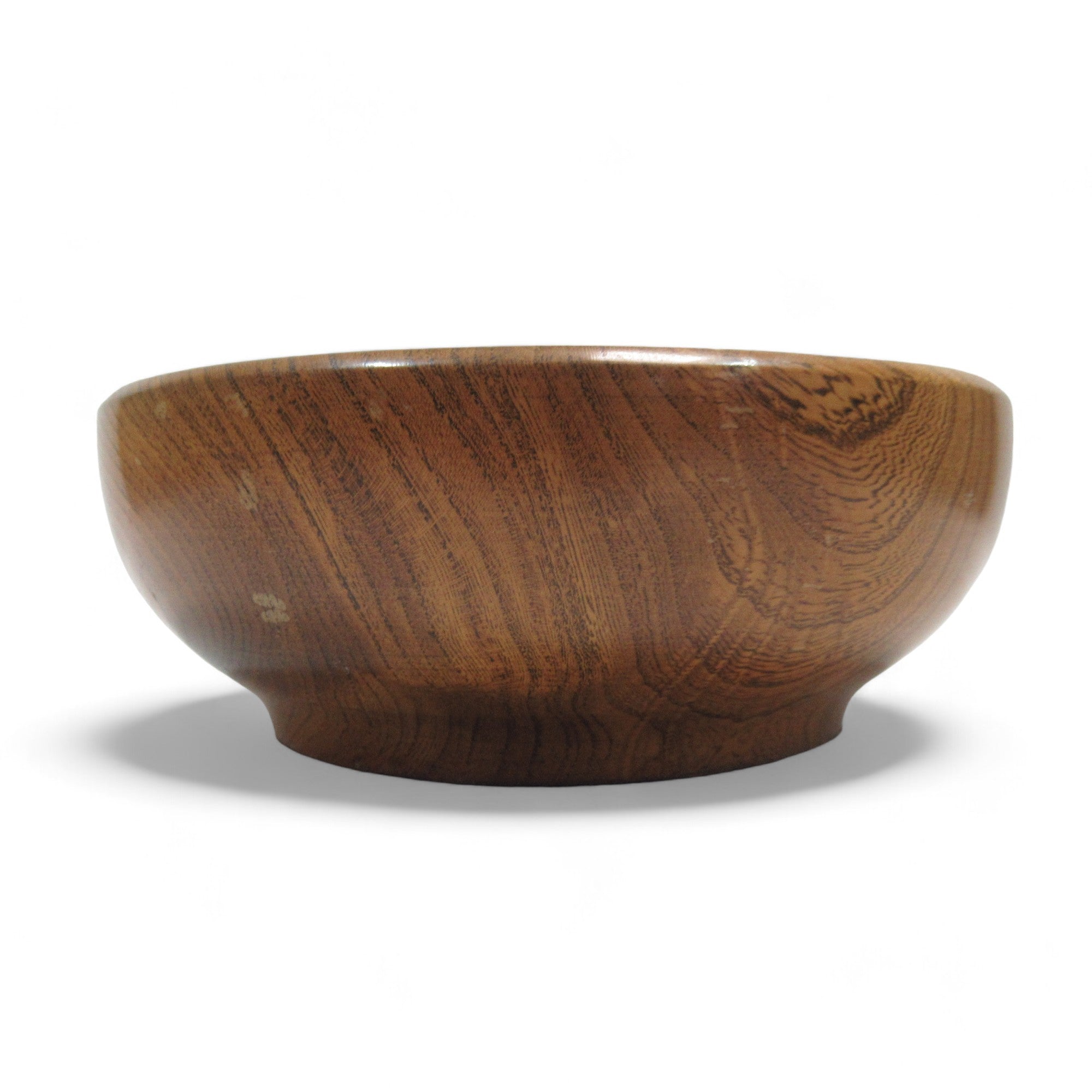 Side image of Cymru Craft Welsh Handmade Wooden Elm Bowl