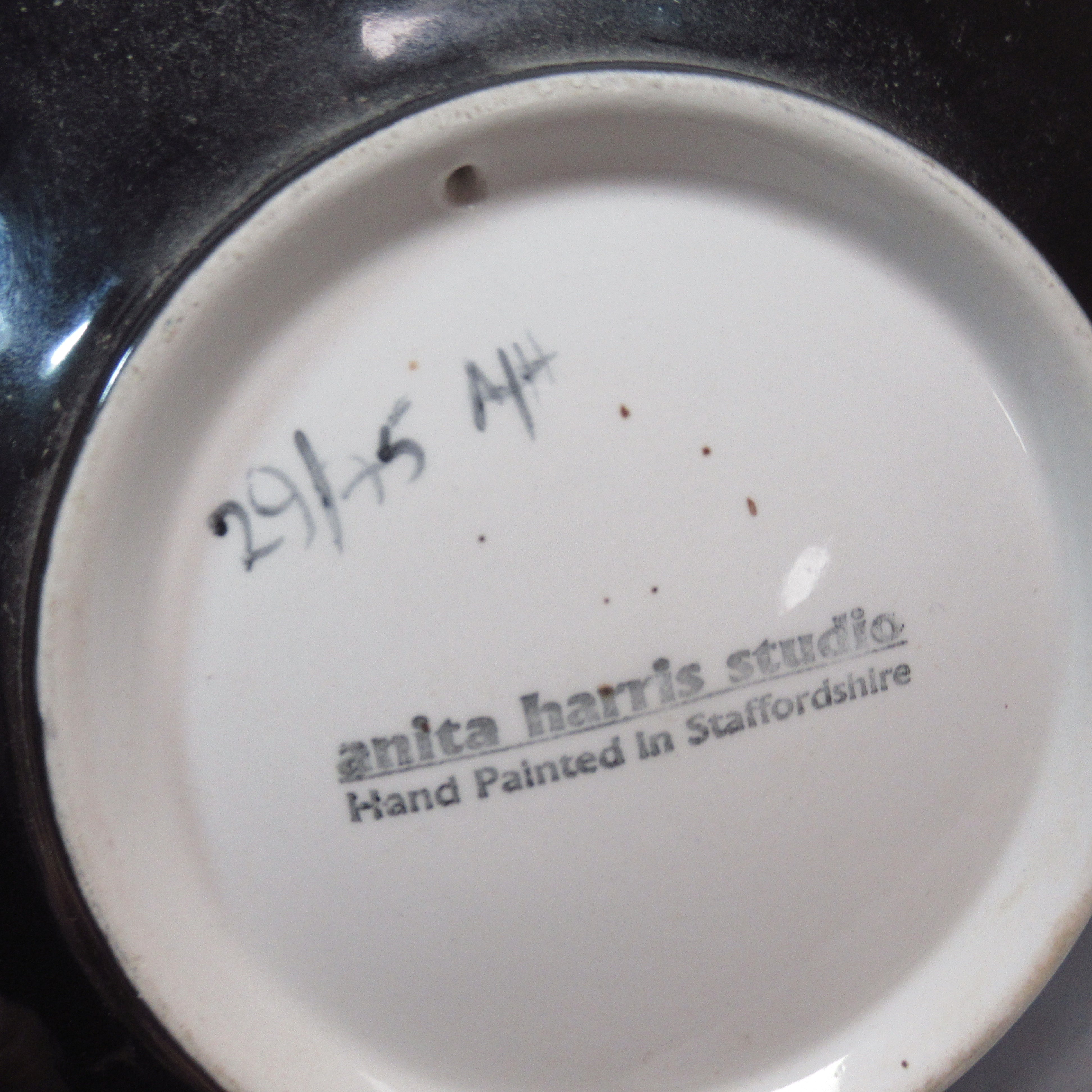 Close up branding image of Anita Harris Studio Pineapple Plate 29/75 A/H