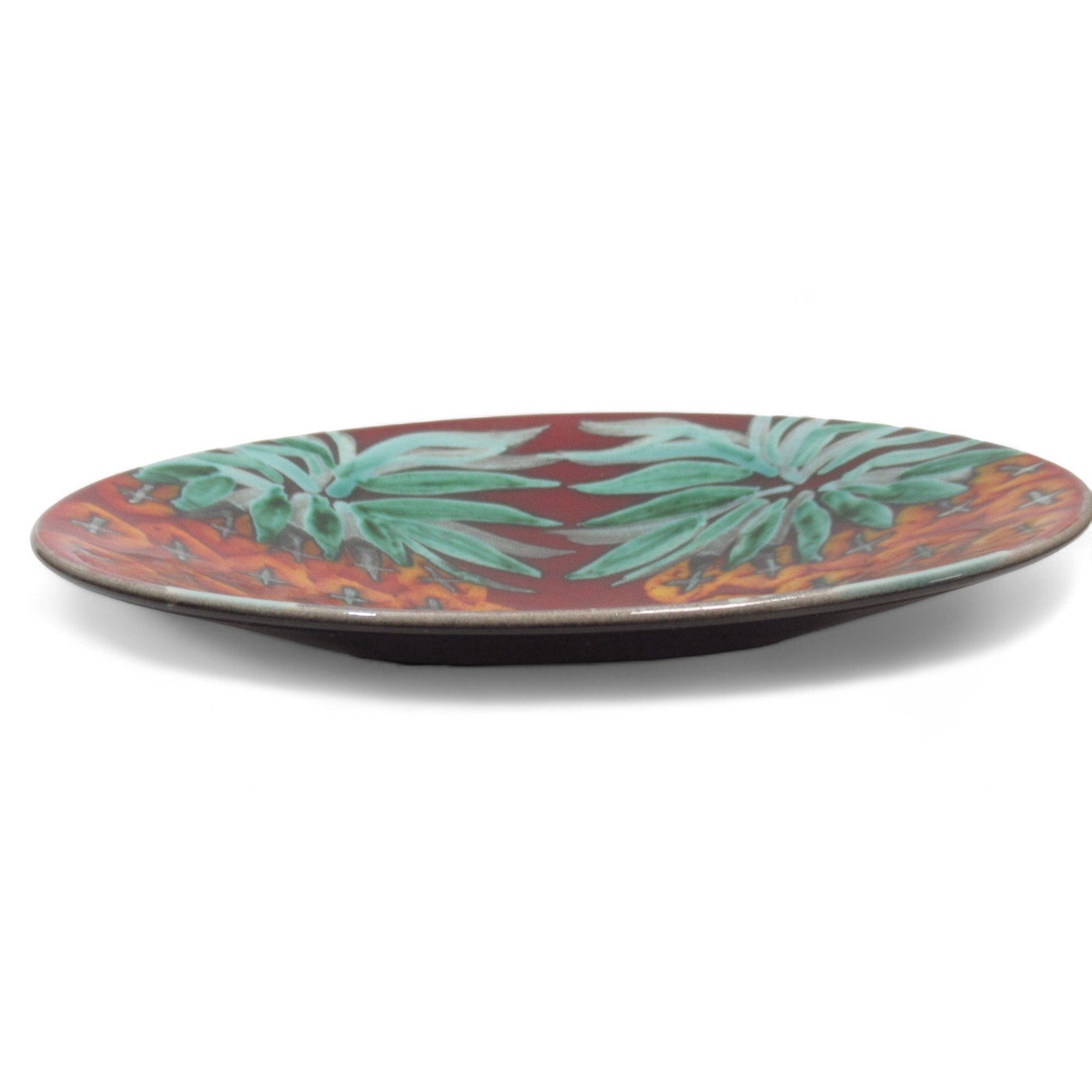 Side edge image of Anita Harris Studio Pineapple Plate 29/75 A/H