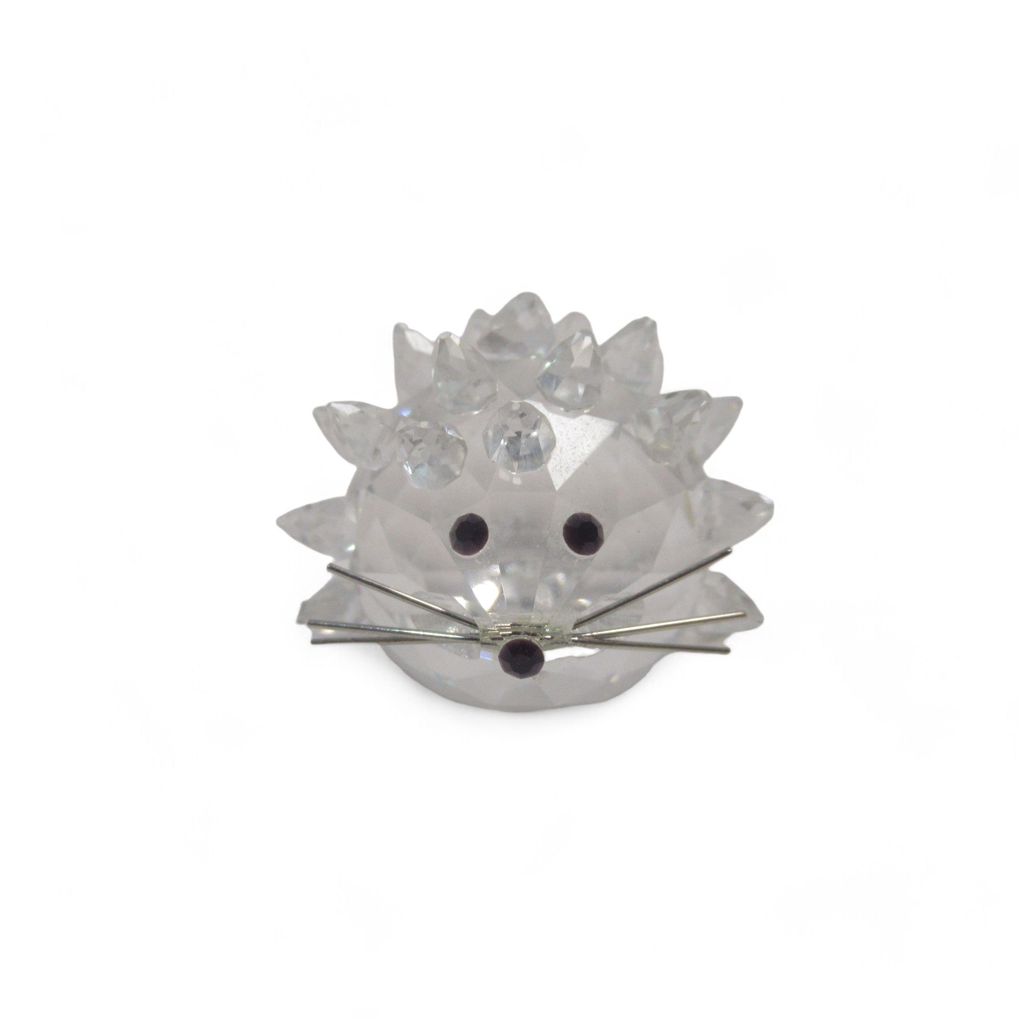 Front image of Miniature Swarovski Crystal Hedgehog 1" Figurine