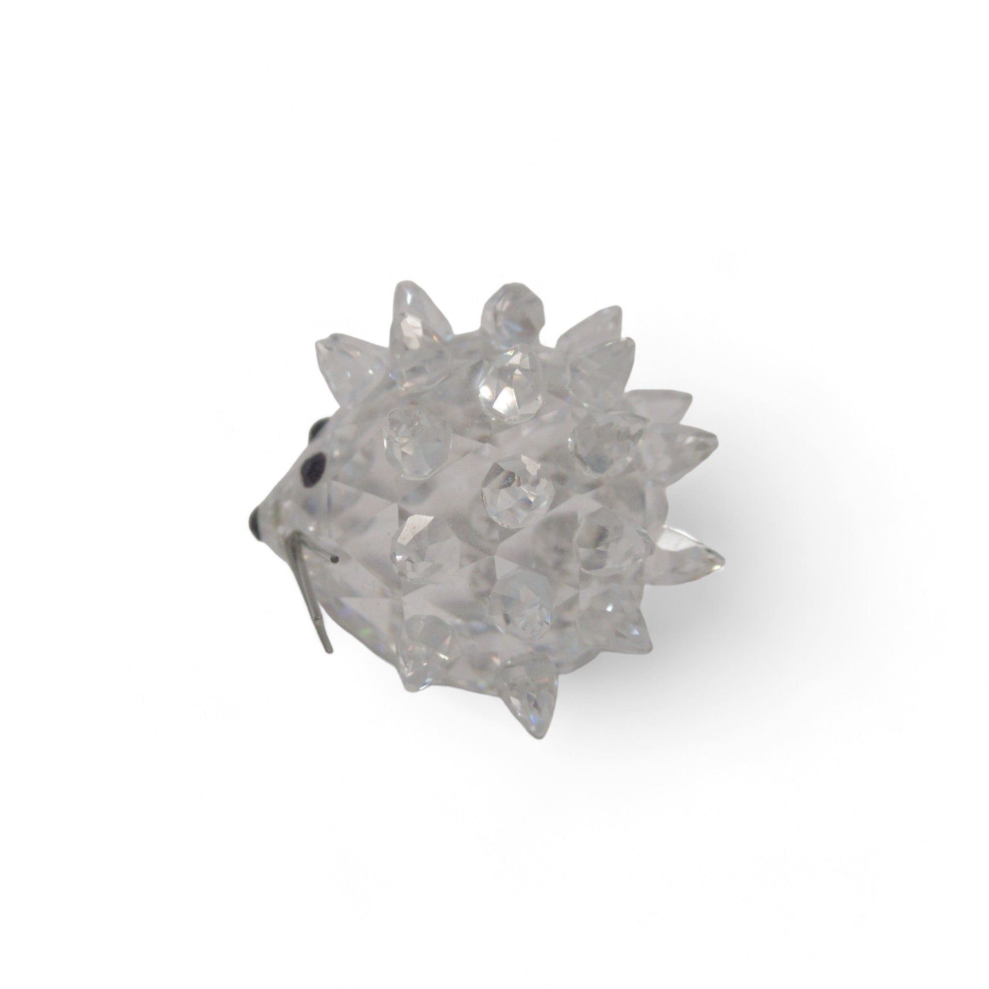 Left side image of Miniature Swarovski Crystal Hedgehog 1" Figurine