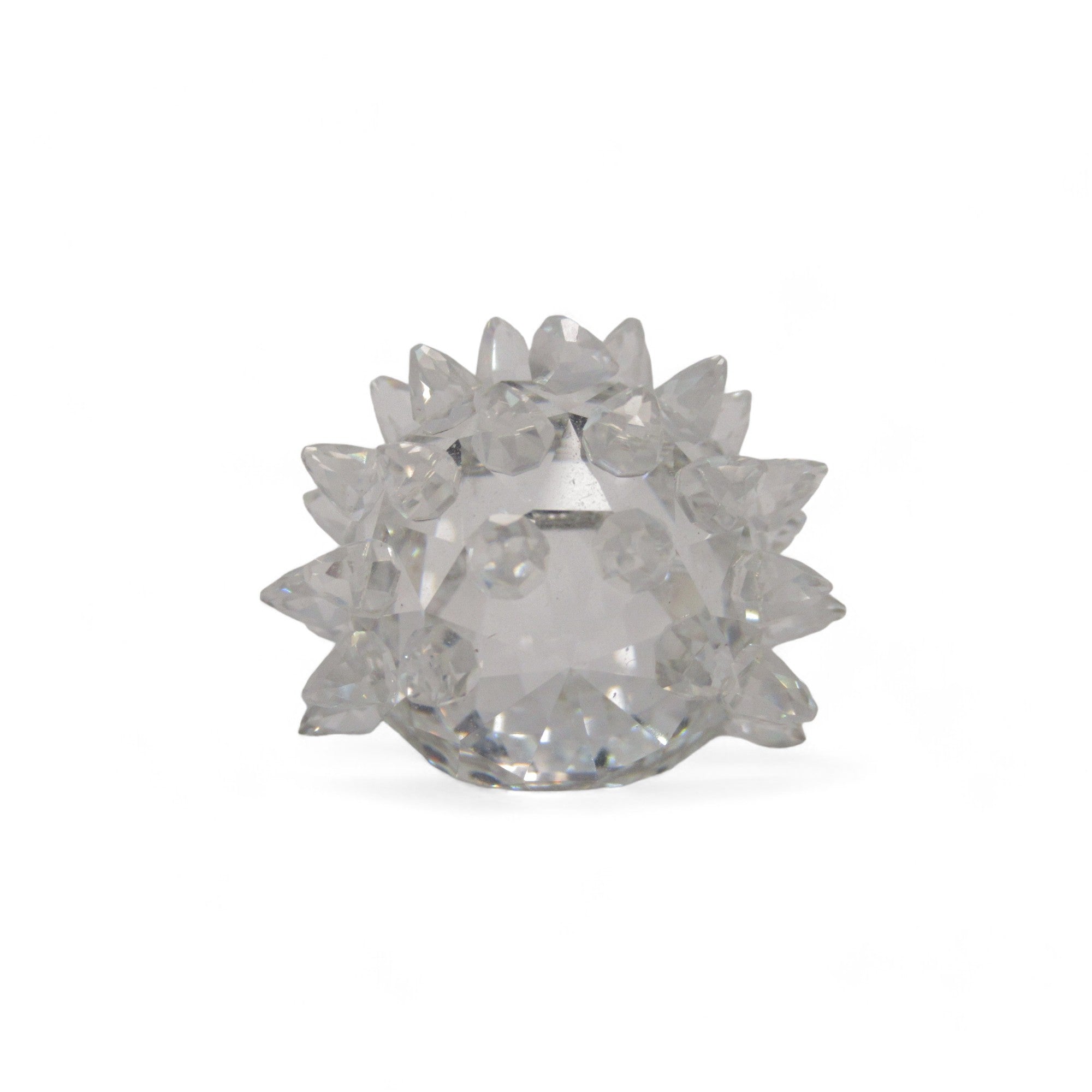 Rear image of Miniature Swarovski Crystal Hedgehog 1" Figurine