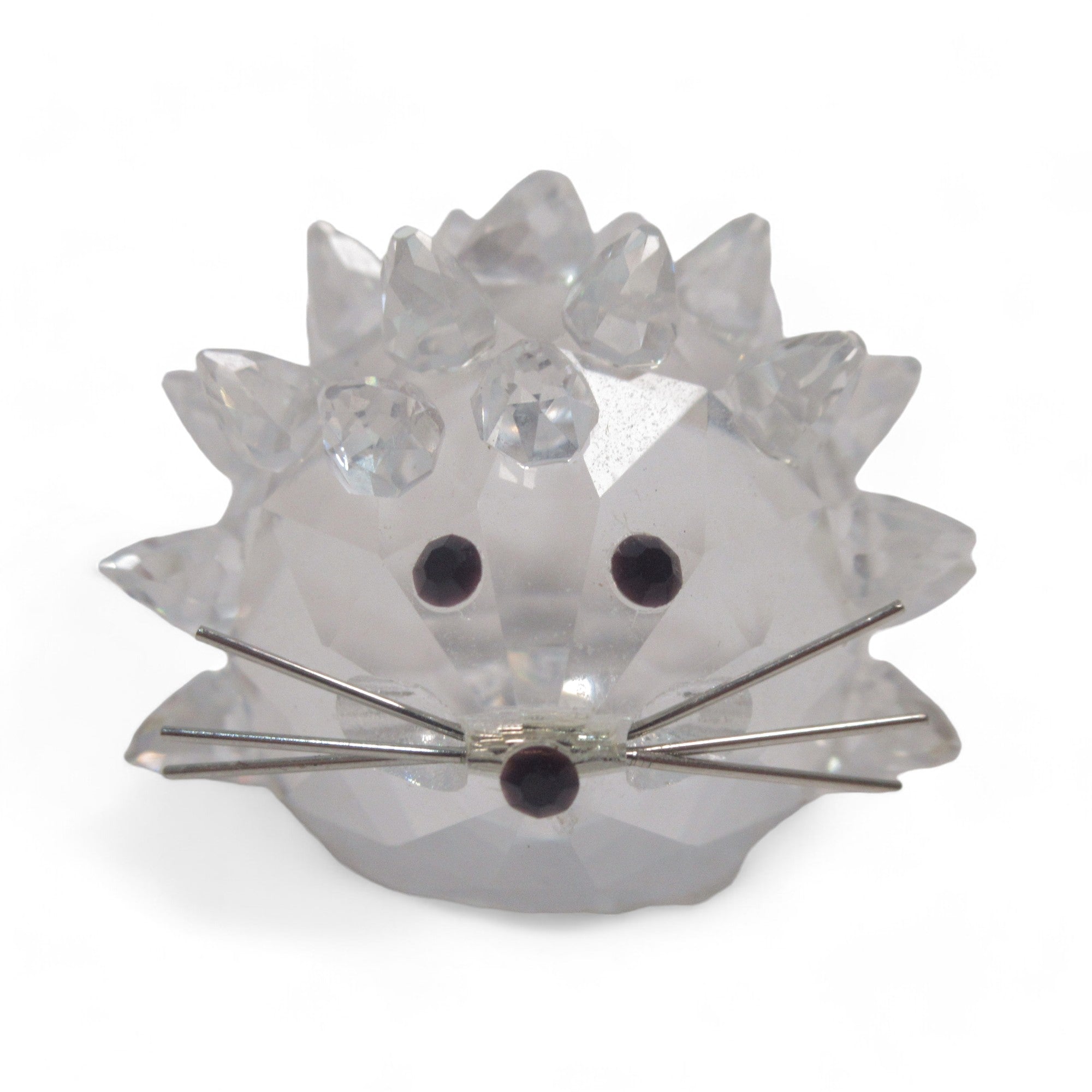 Close up image of Miniature Swarovski Crystal Hedgehog 1" Figurine