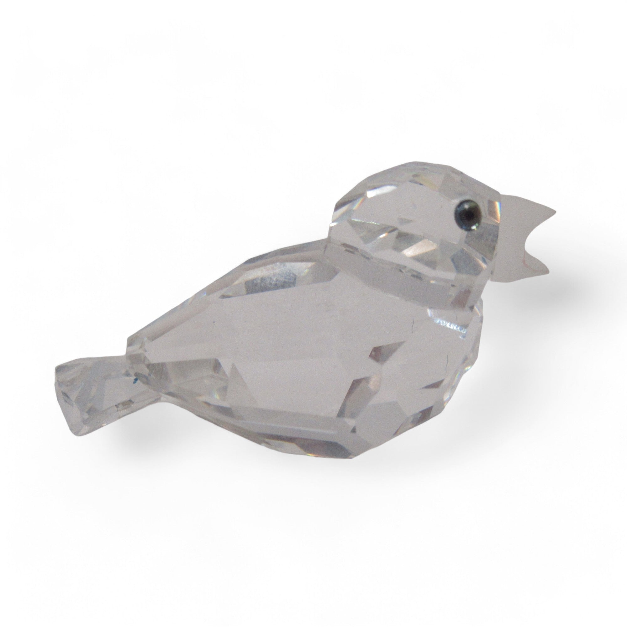 Right side image of Miniature Swarovski Crystal Sparrow 3cm Figurine