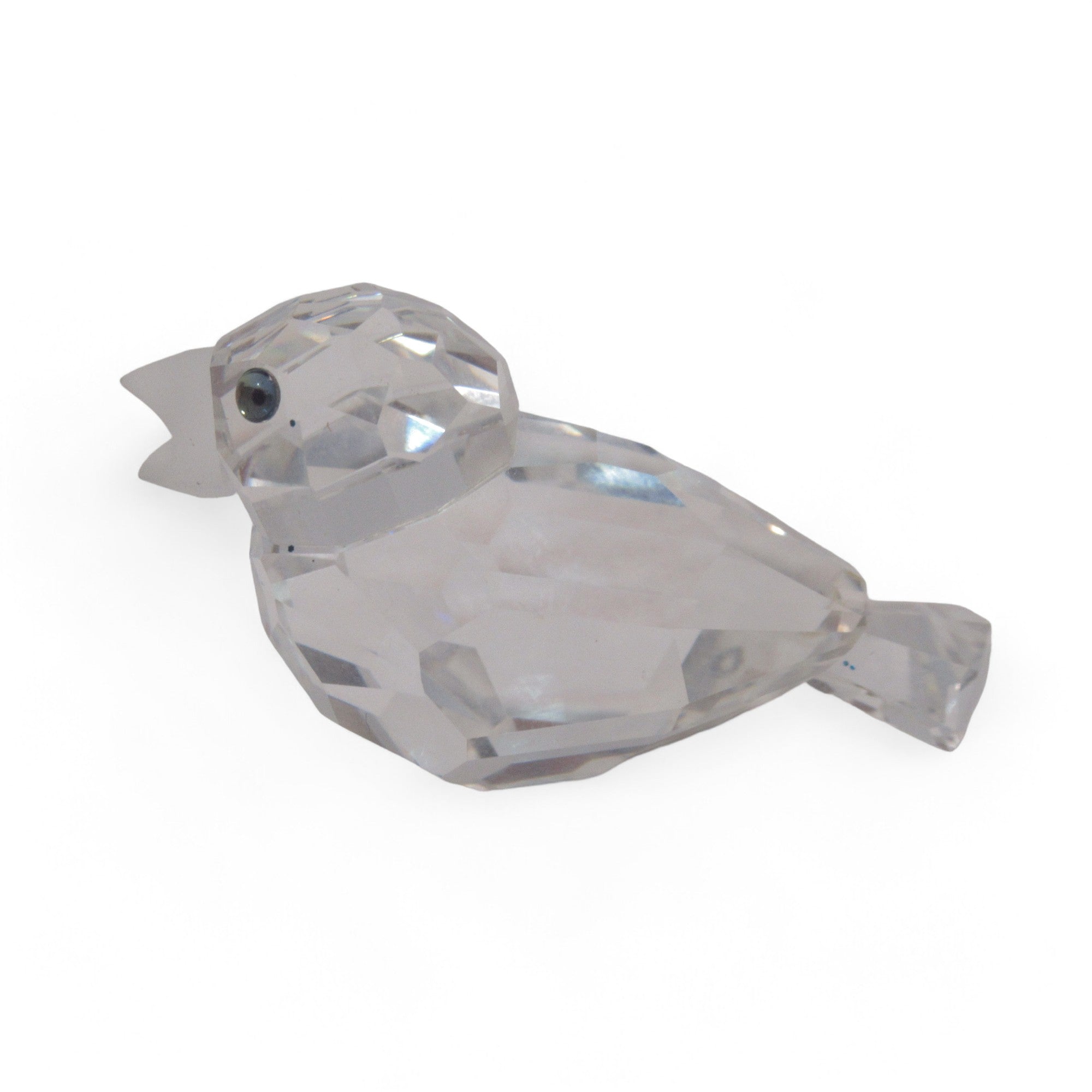 Left side image of Miniature Swarovski Crystal Sparrow 3cm Figurine