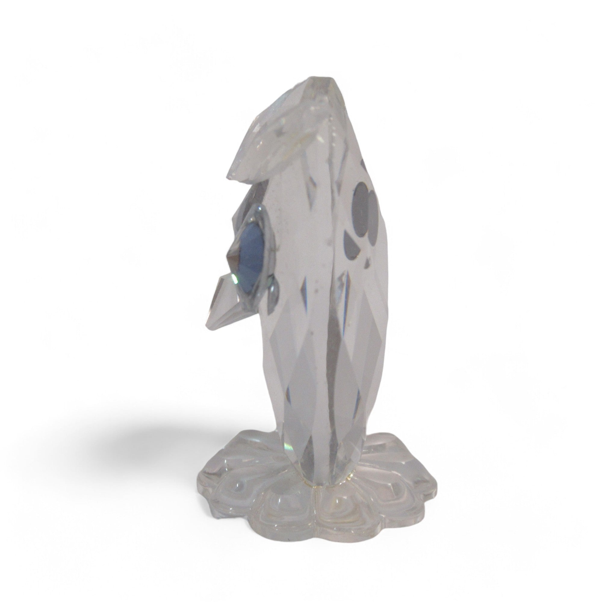 Left side image of Miniature Swarovski Crystal Owl 3.5cm Figurine