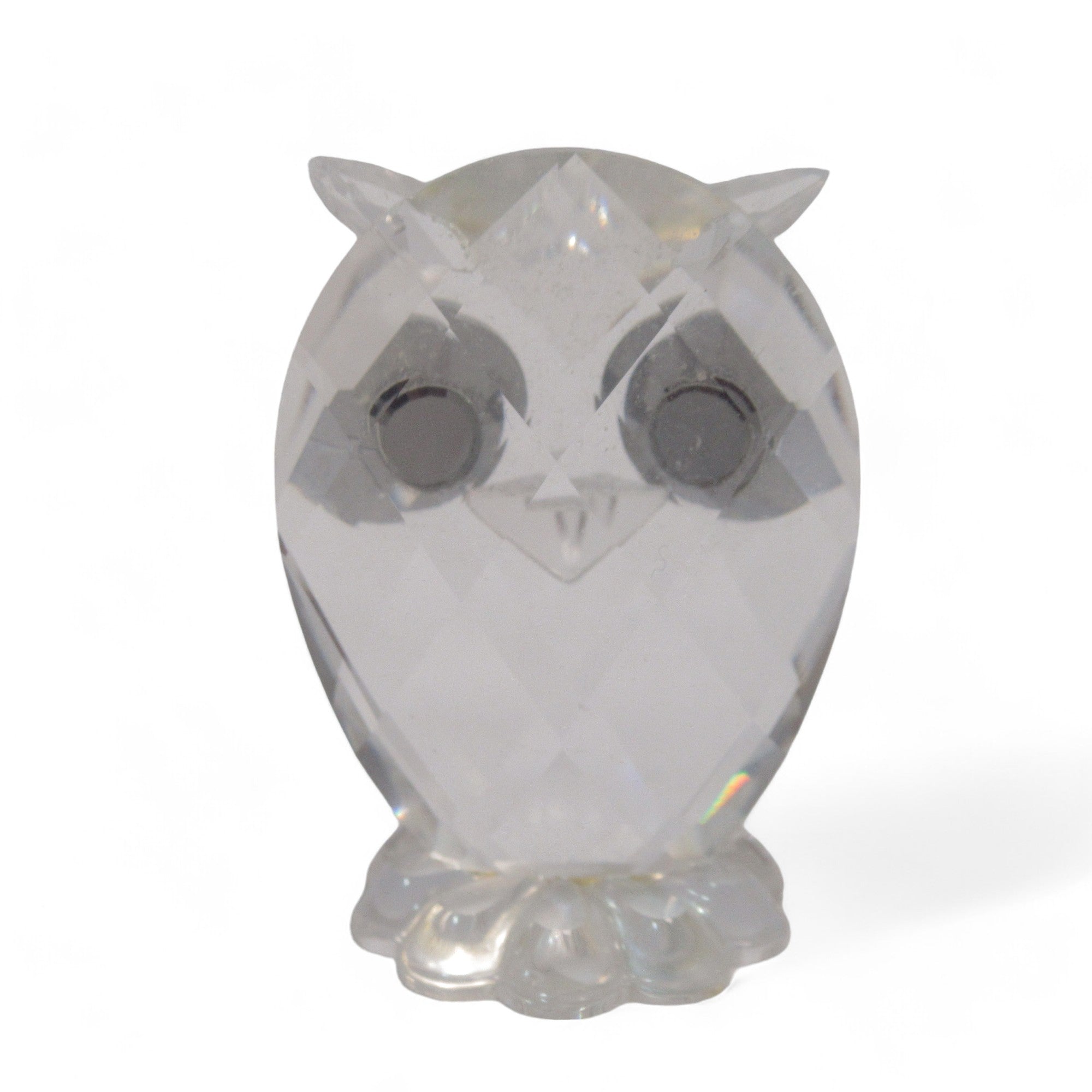 Rear image of Miniature Swarovski Crystal Owl 3.5cm Figurine