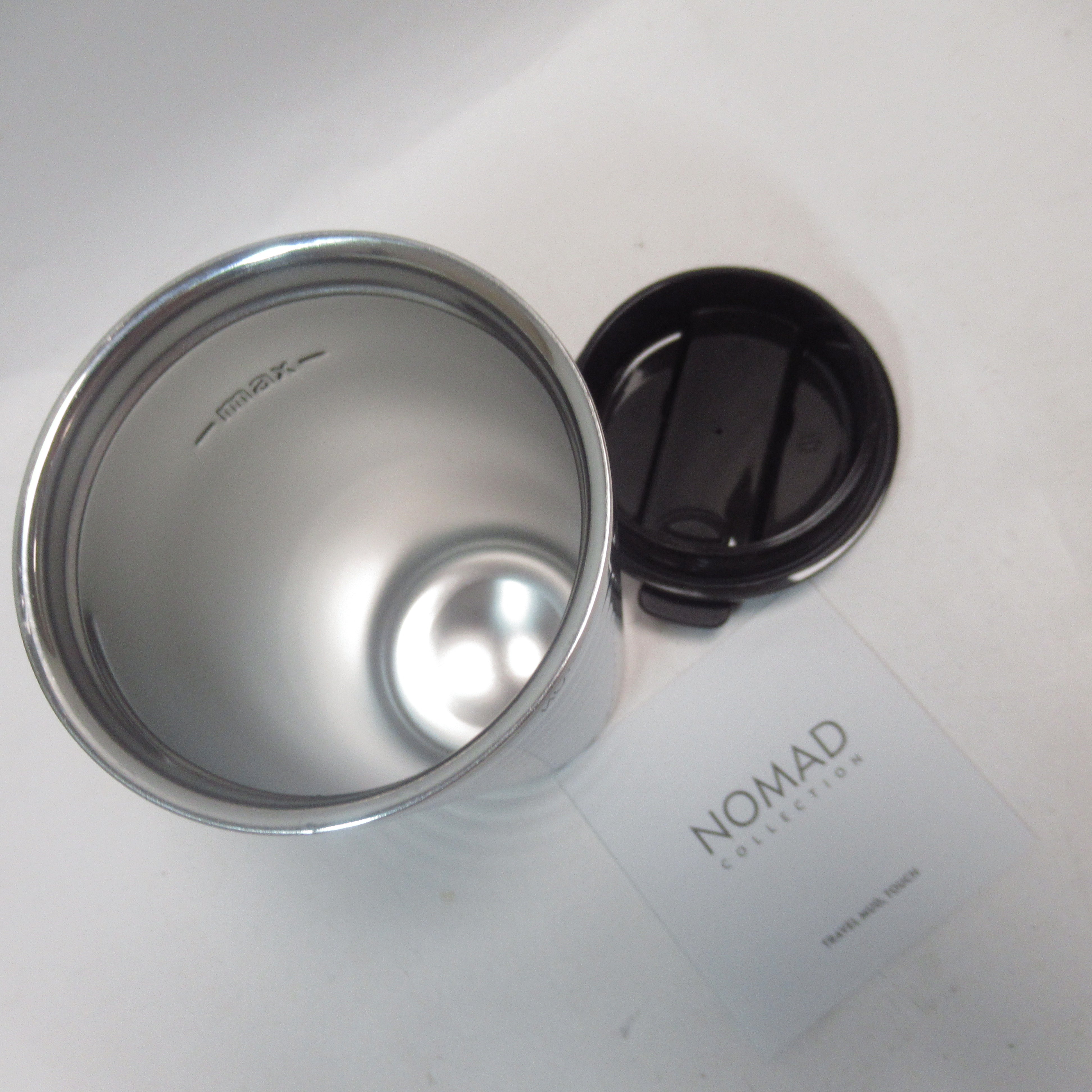 Lid removed image of Nomad Nespresso Travel Mug Touch 345ml Boxed