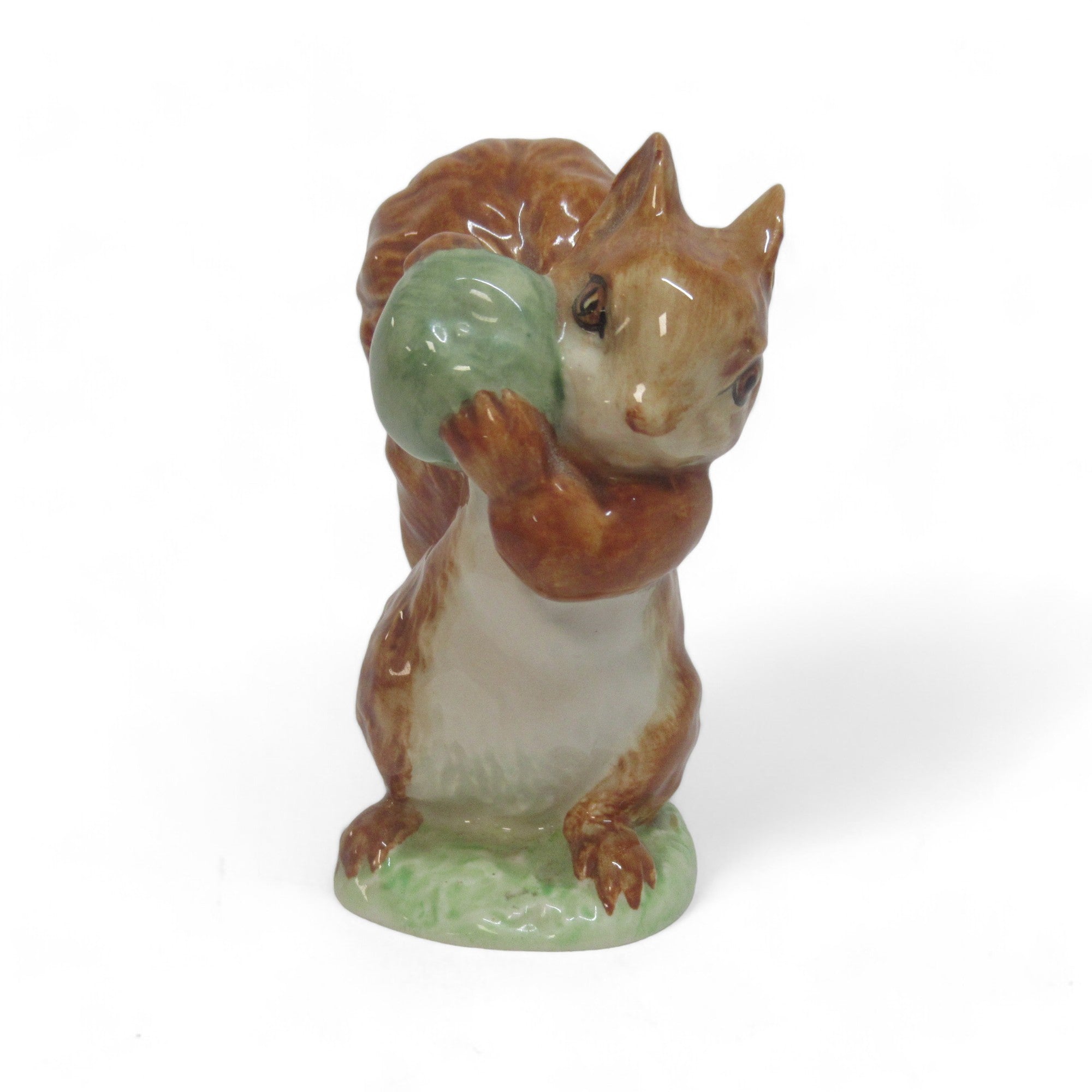 Front image of Beswick Squirrel Nutkin Figurine 9cm 1948 Vintage