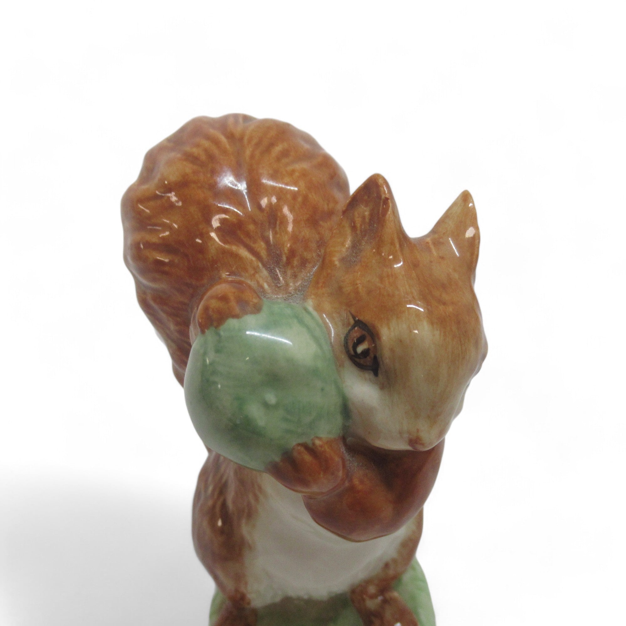 Close up image of Beswick Squirrel Nutkin Figurine 9cm 1948 Vintage