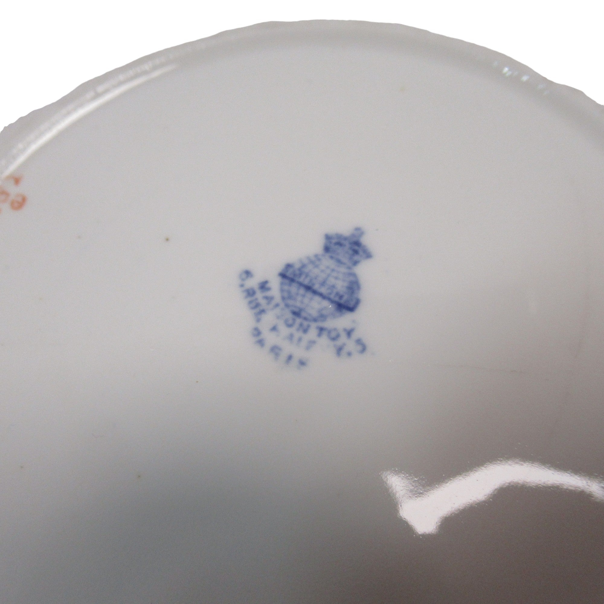 Underside image of Mintons Cup & Saucer No. 29993 Floral Pattern Blue/White