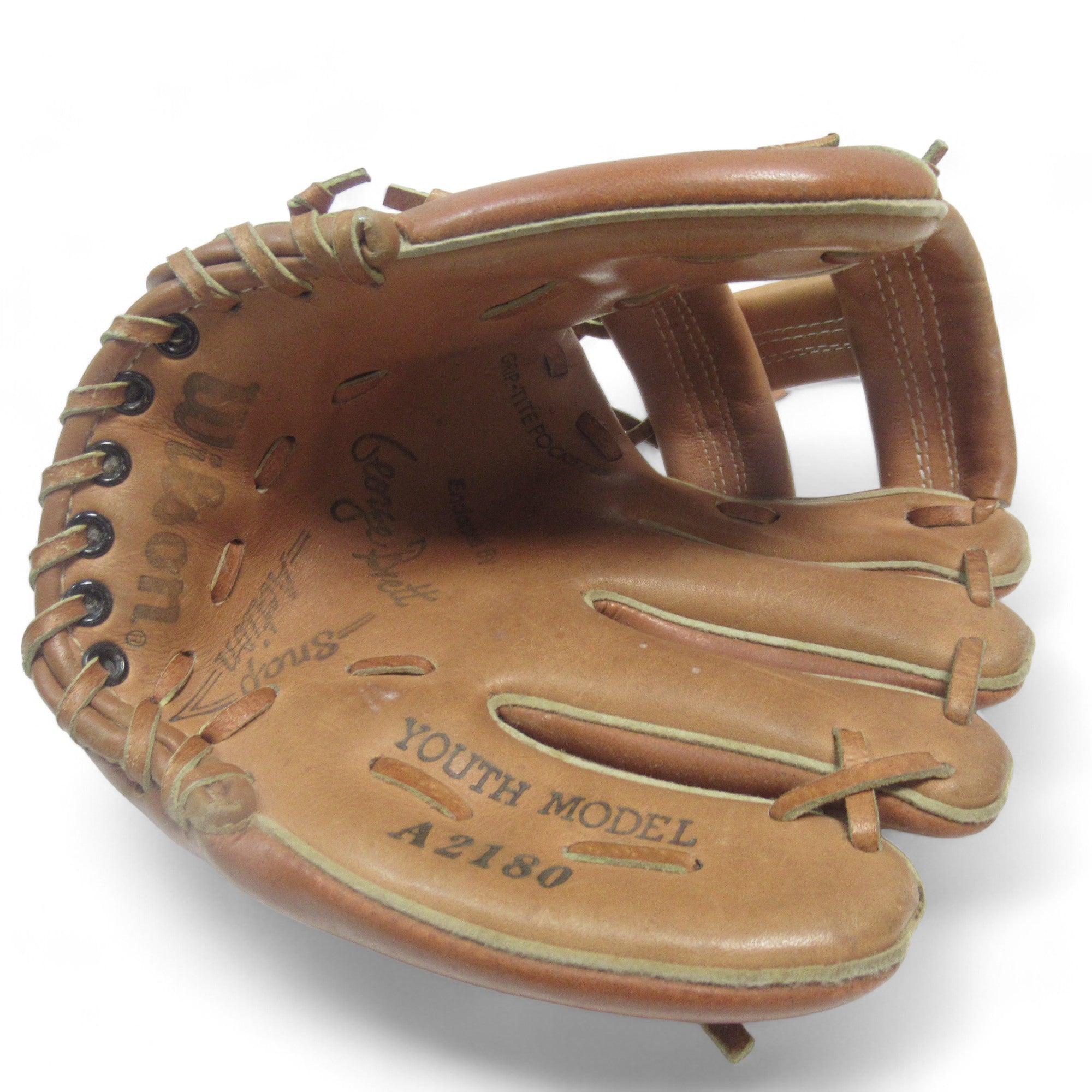 Top side image of Wilson Youth model A2180 Baseball Glove Left-Hand | Preloved